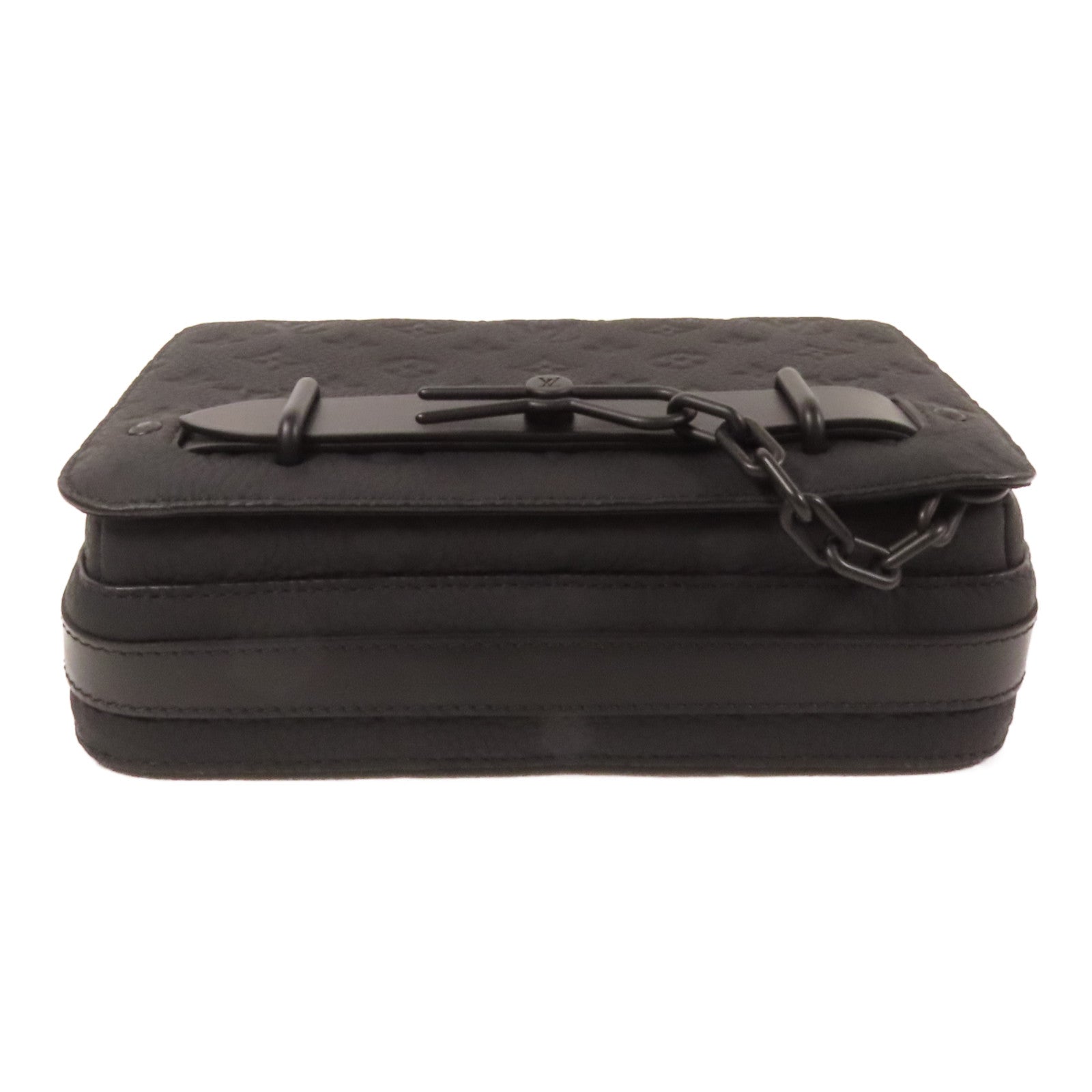 LOUIS VUITTON Monogram Taurillon Steamer Messenger肩背袋