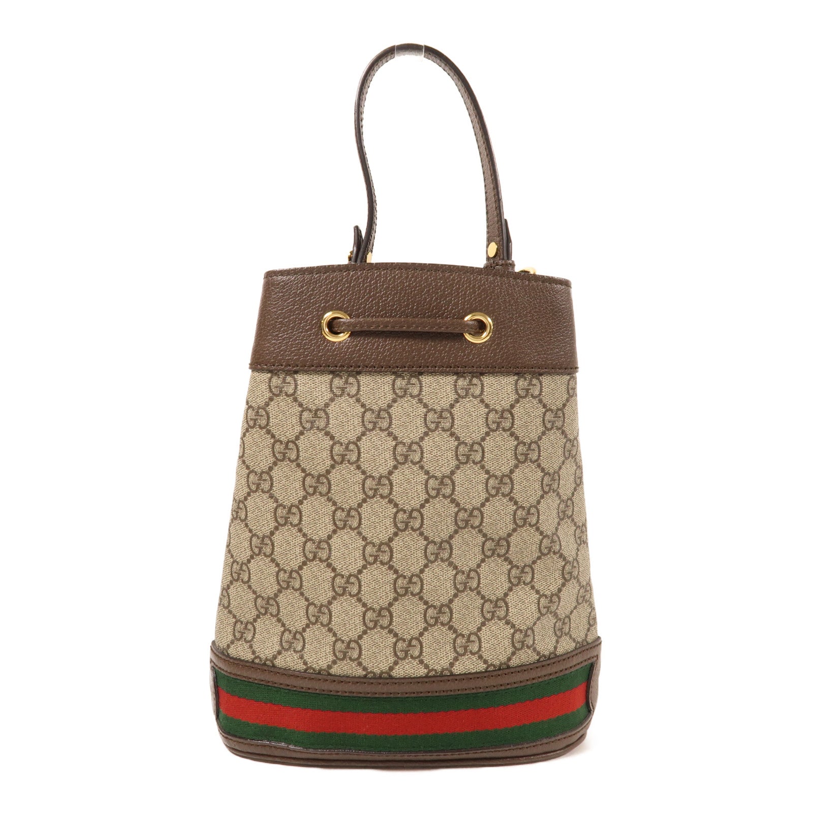 GUCCI 塗層帆布Ophidia GG Bucket Bag金扣手挽肩背兩用袋