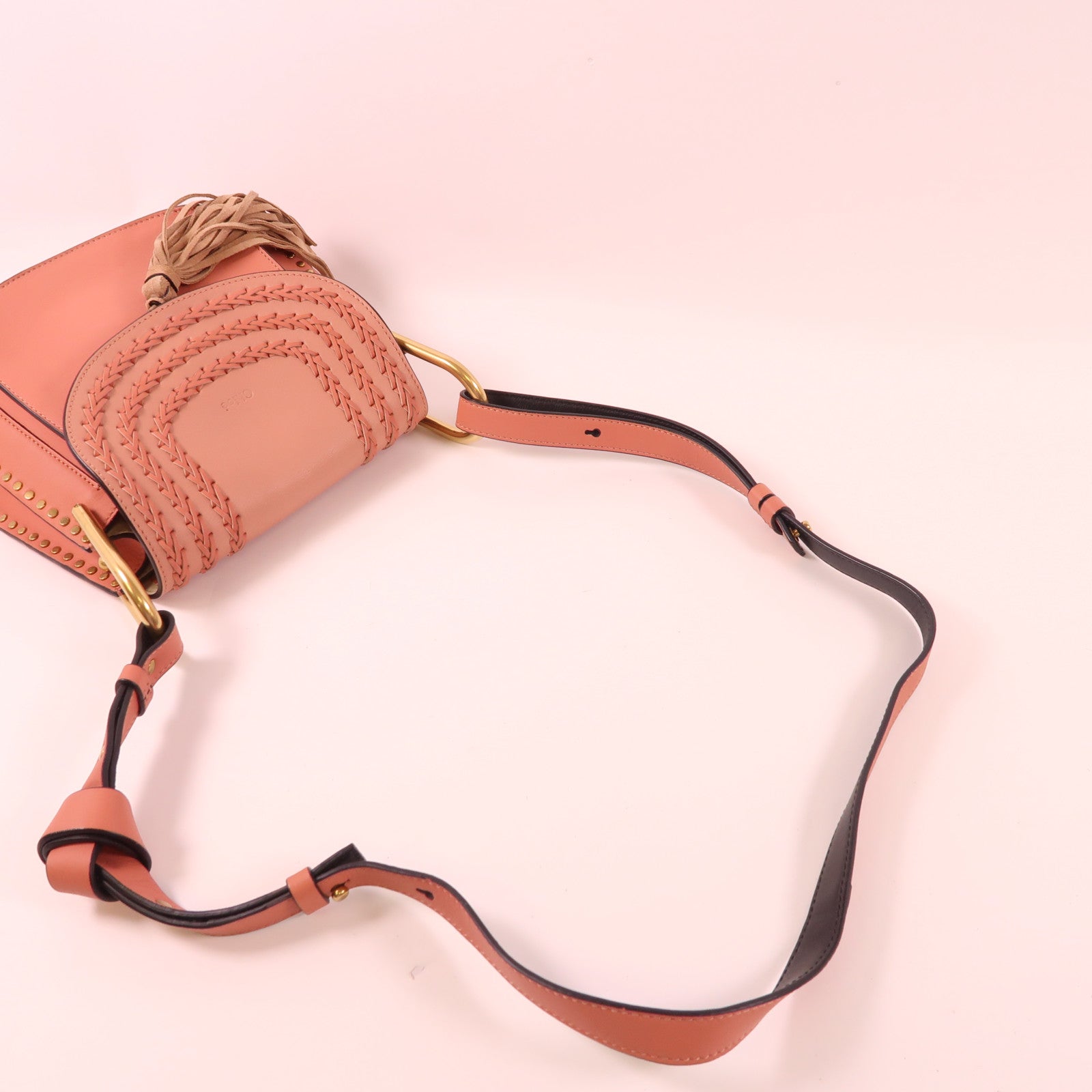 Chloe 牛皮皮革Shoulder Bag金扣肩背袋