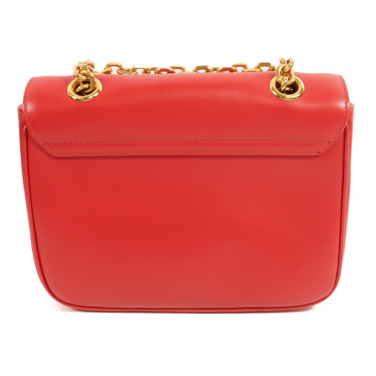 CELINE 牛皮皮革Small C鏈帶肩背袋