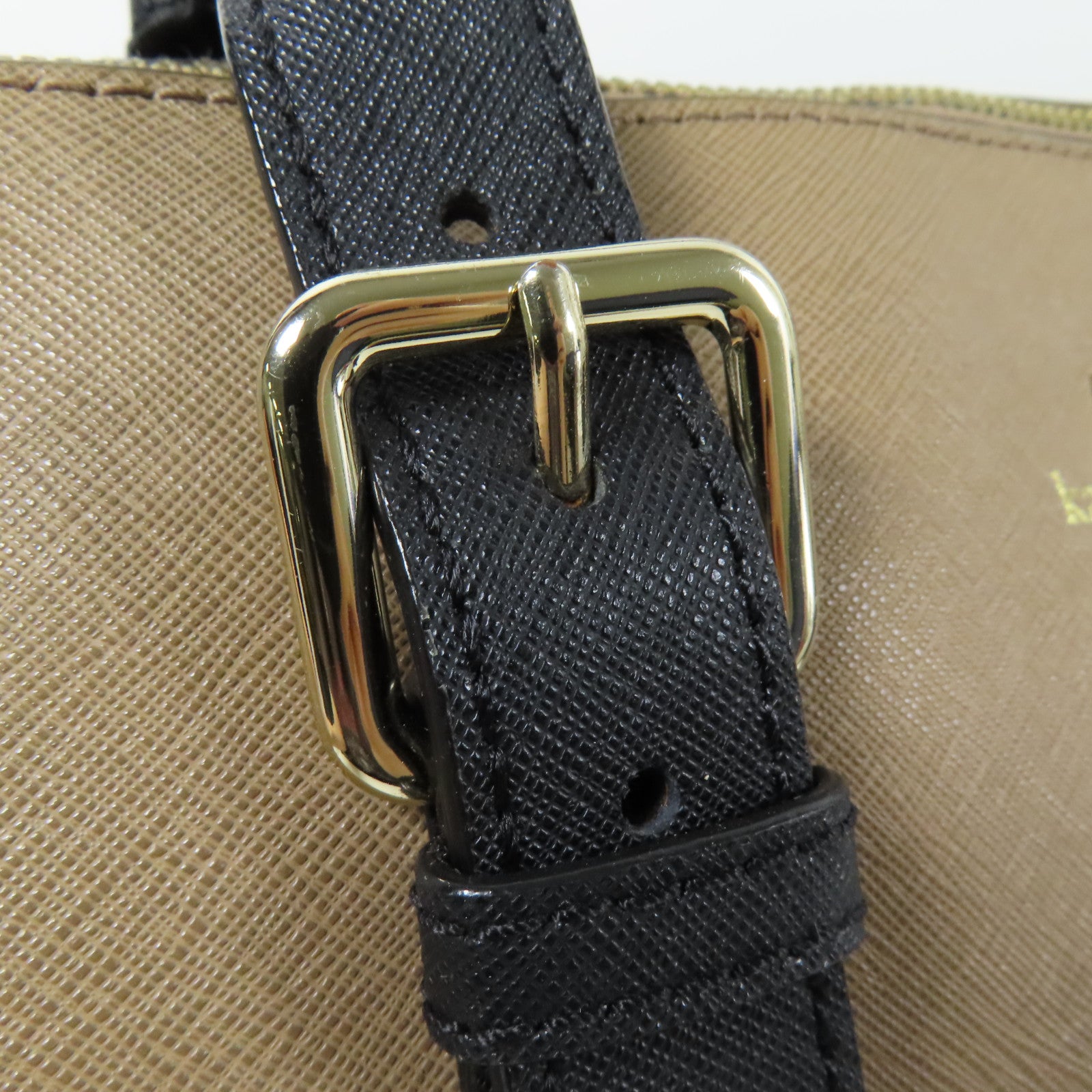 KATE SPADE GHW 2Way Shoulder Bag Handbag Saffiano Leather Brown