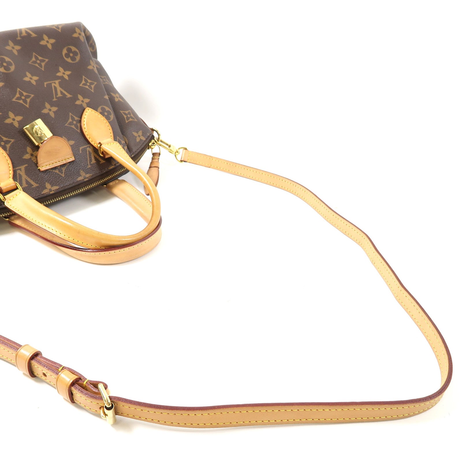 LOUIS VUITTON 【激減優惠】Monogram Boétie金扣手挽肩背兩用袋啡色