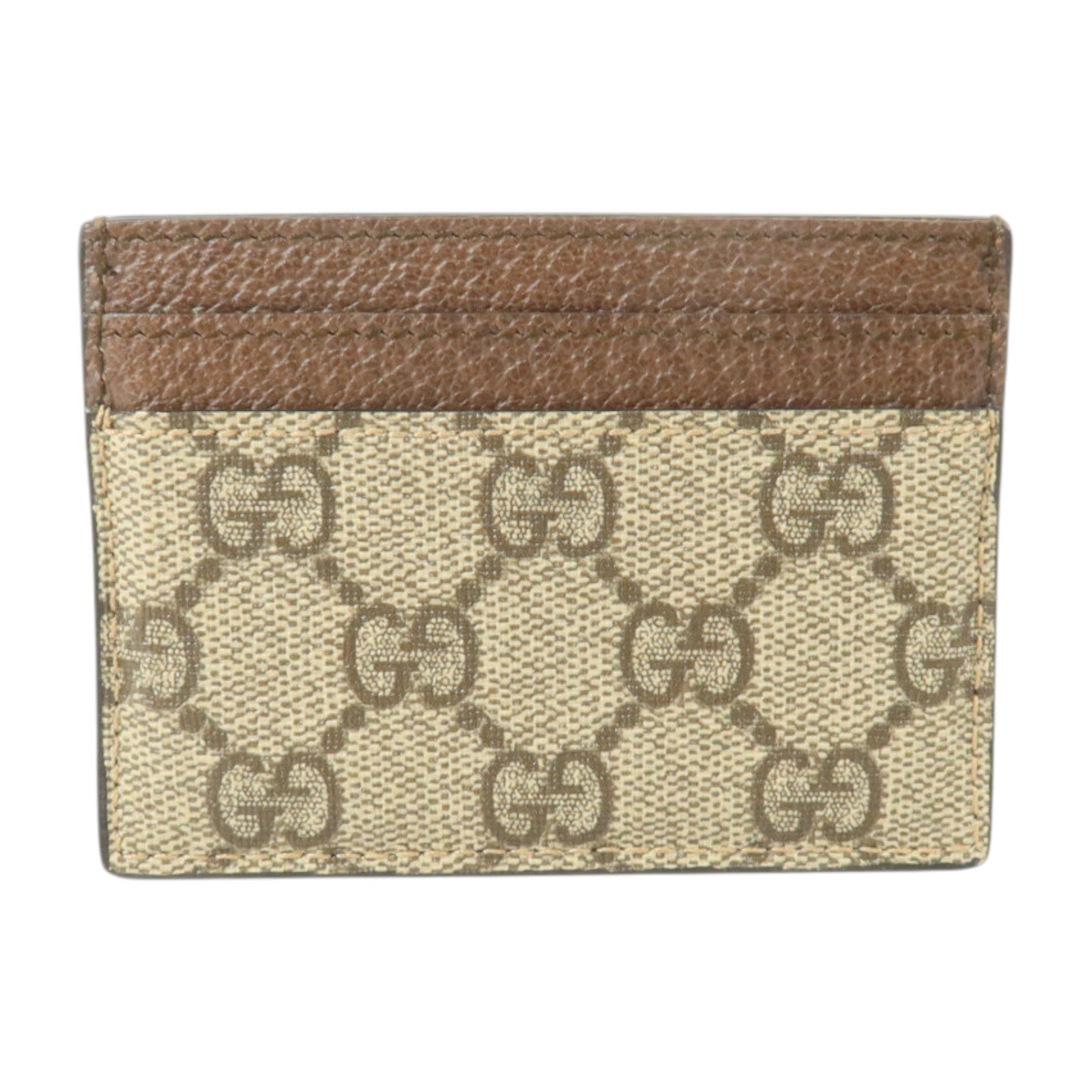 GUCCI 塗層帆布/牛皮皮革Ophidia GG卡片套