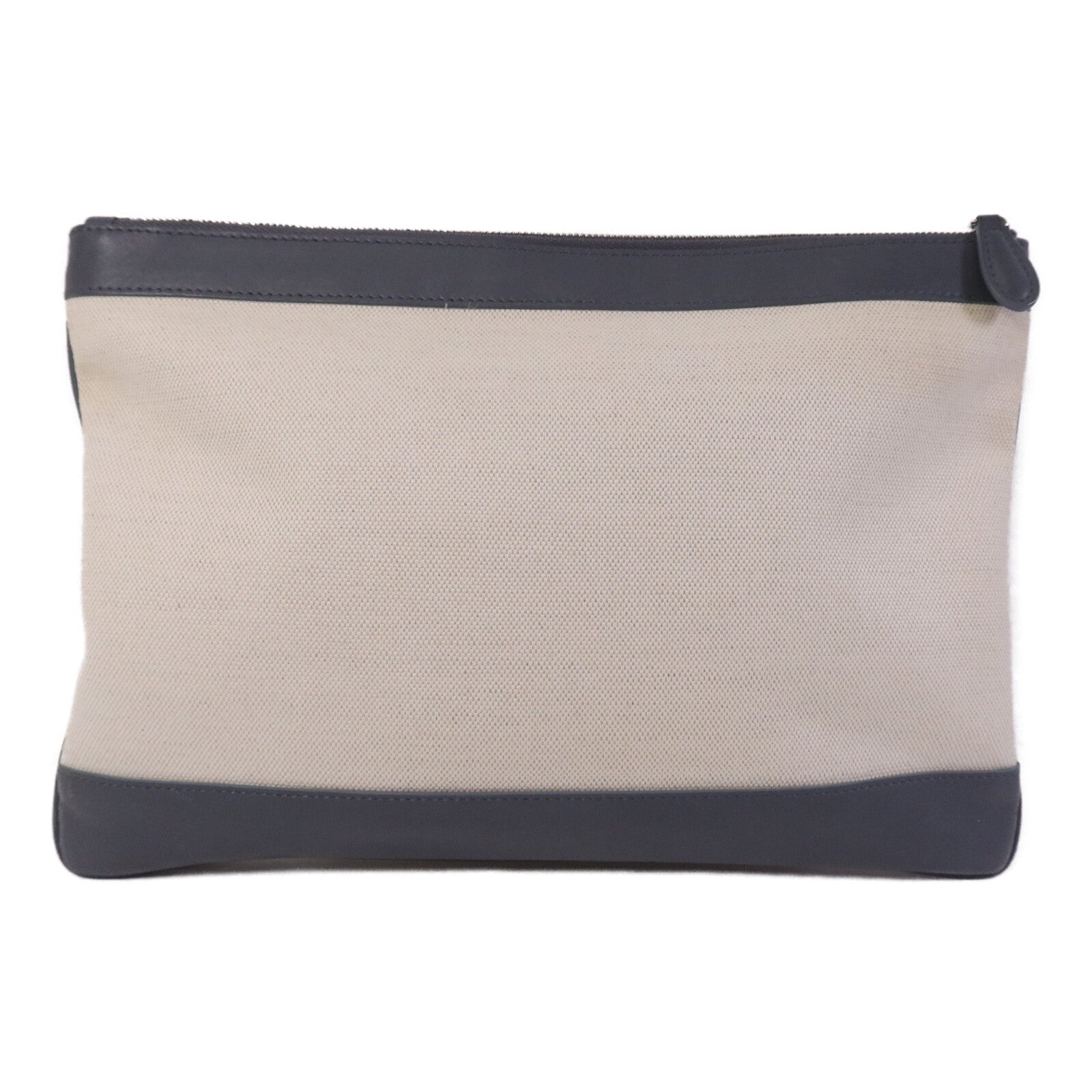 BALENCIAGA 帆布Navy Clip M Clutch銀扣手拿包
