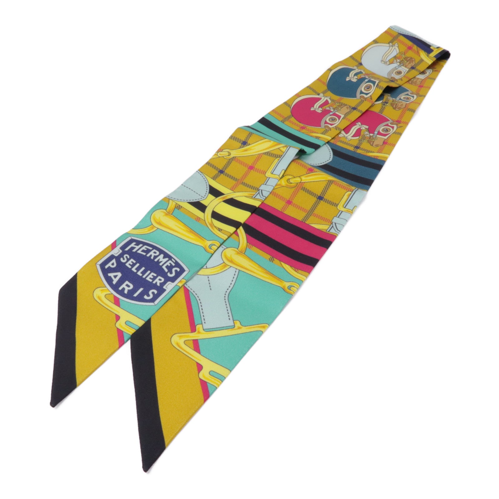 HERMES 絲質Twilly絲巾