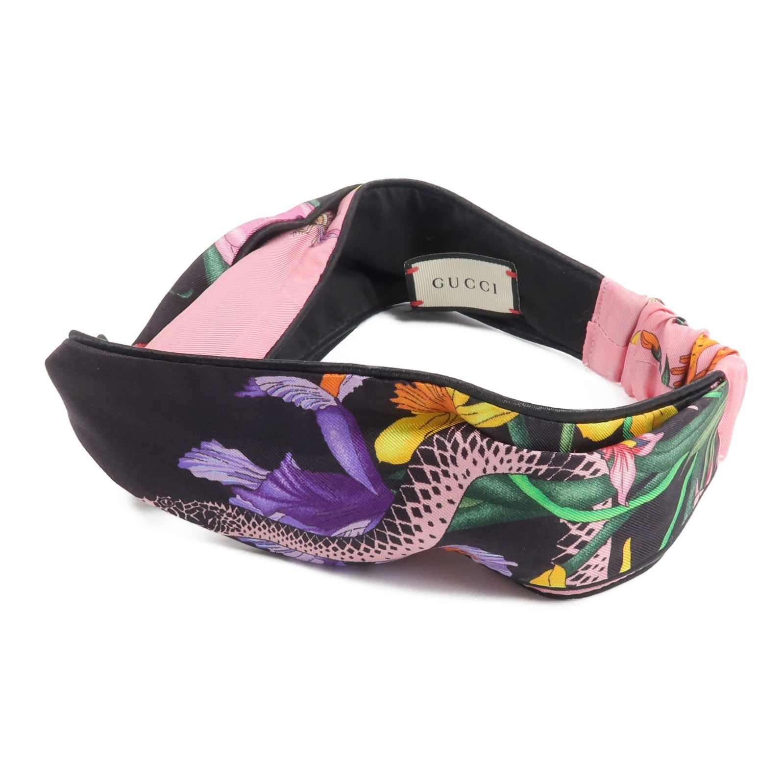 GUCCI 絲質Silk Hair Band頭帶