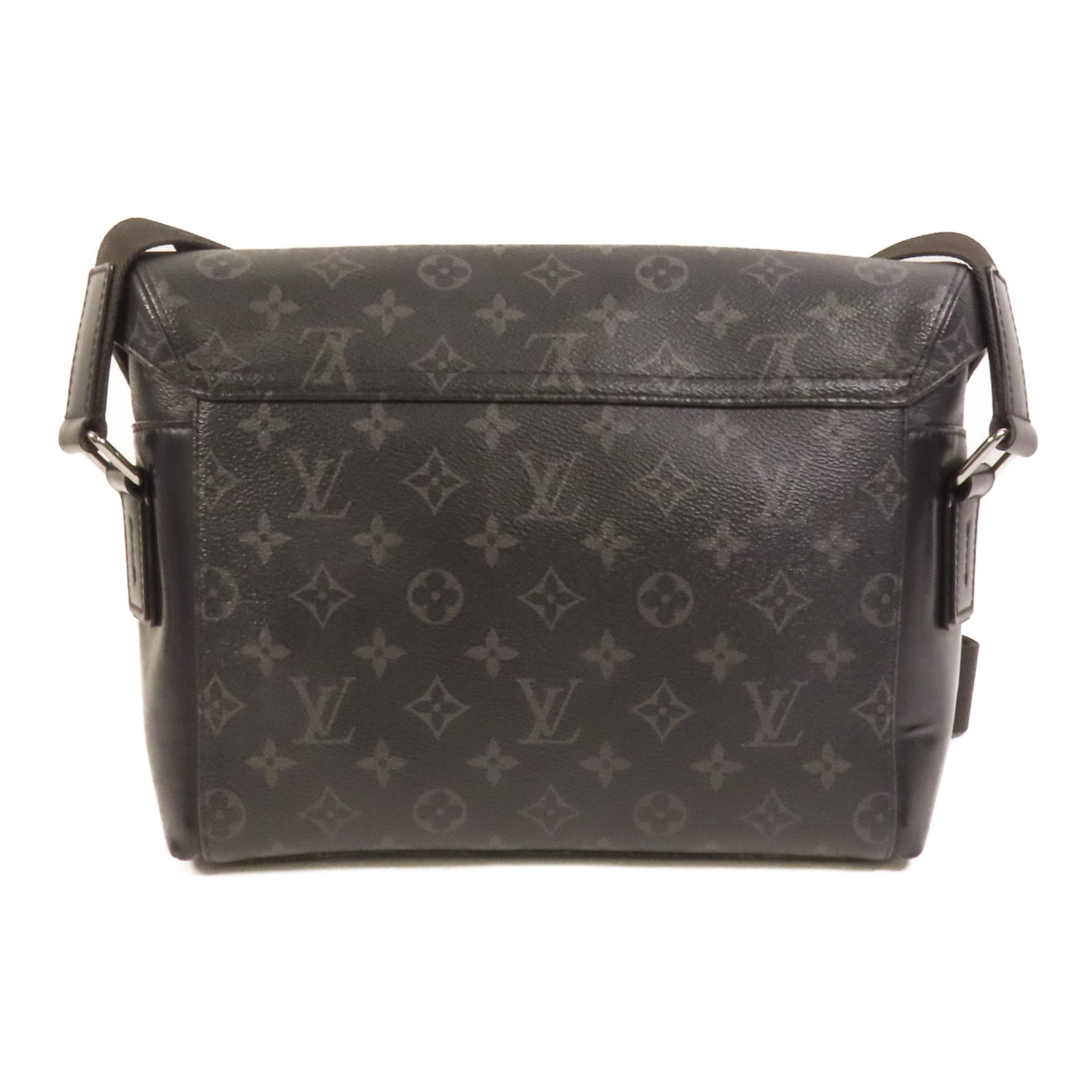 LOUIS VUITTON 【激減優惠】Monogram Eclipse/Taiga Outdoor Messenger銀扣肩背袋
