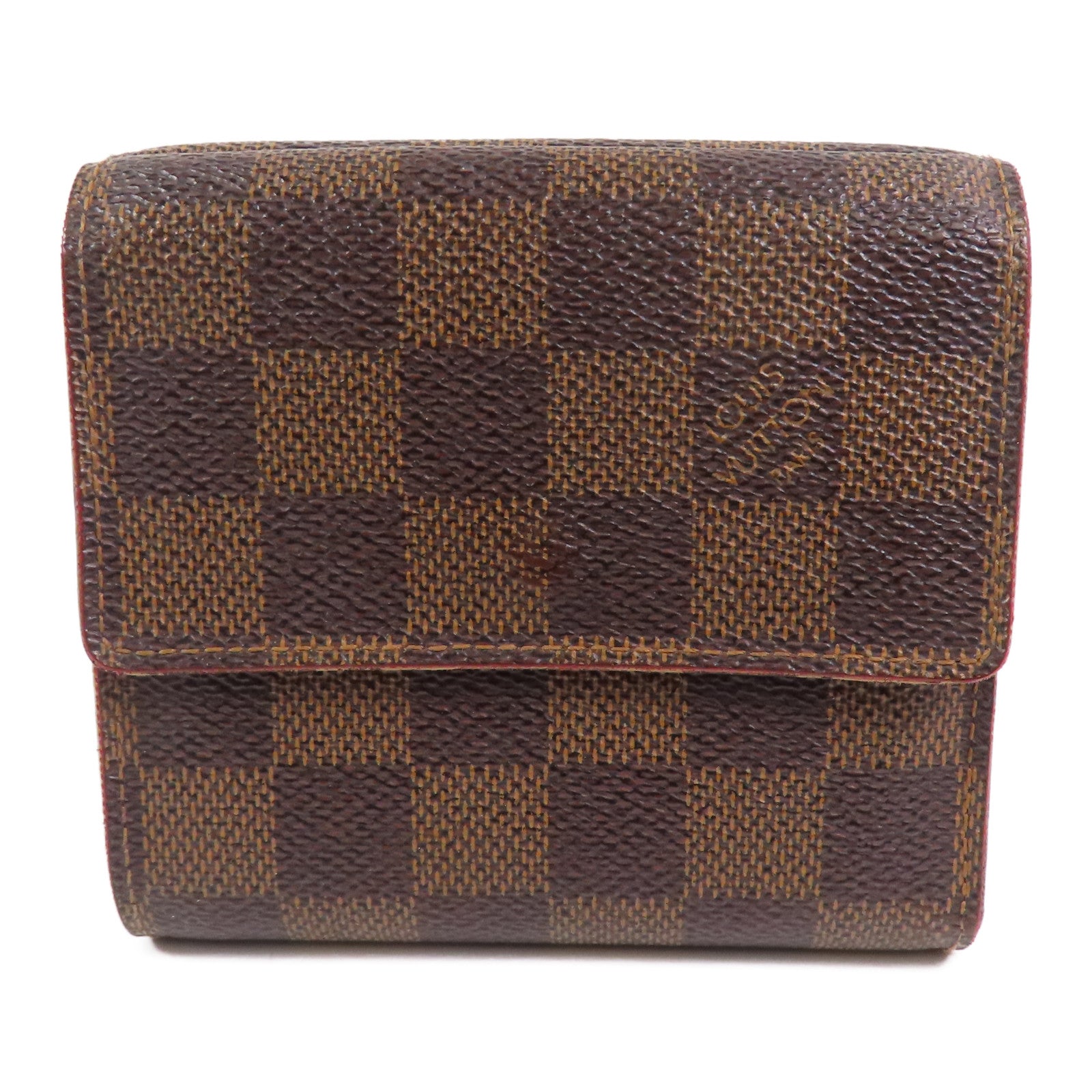 LOUIS VUITTON 【激減優惠】Damier Porte Monnaie Viennois金扣短錢包