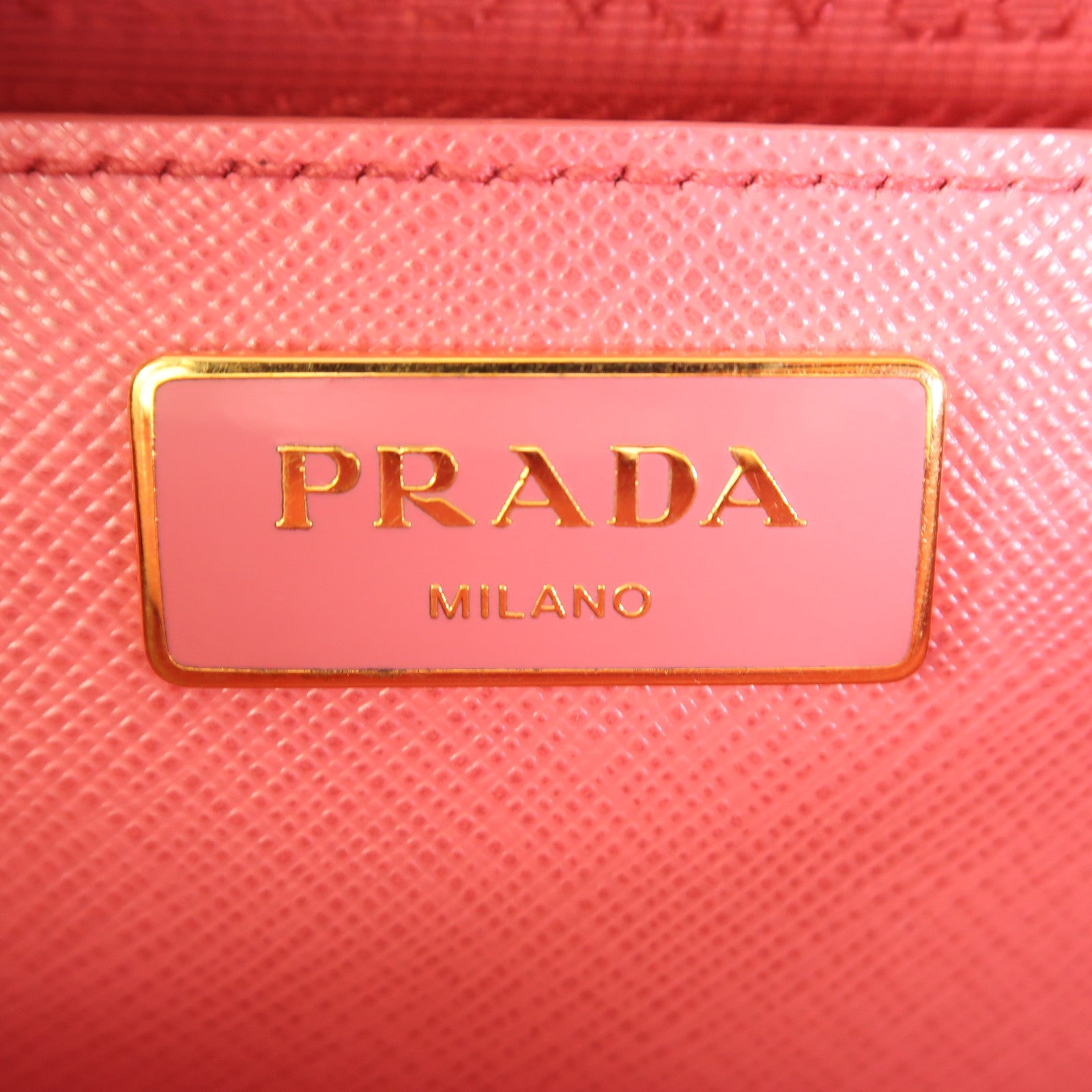 PRADA 牛皮皮革2 Way Shoulder金扣手挽肩背兩用袋