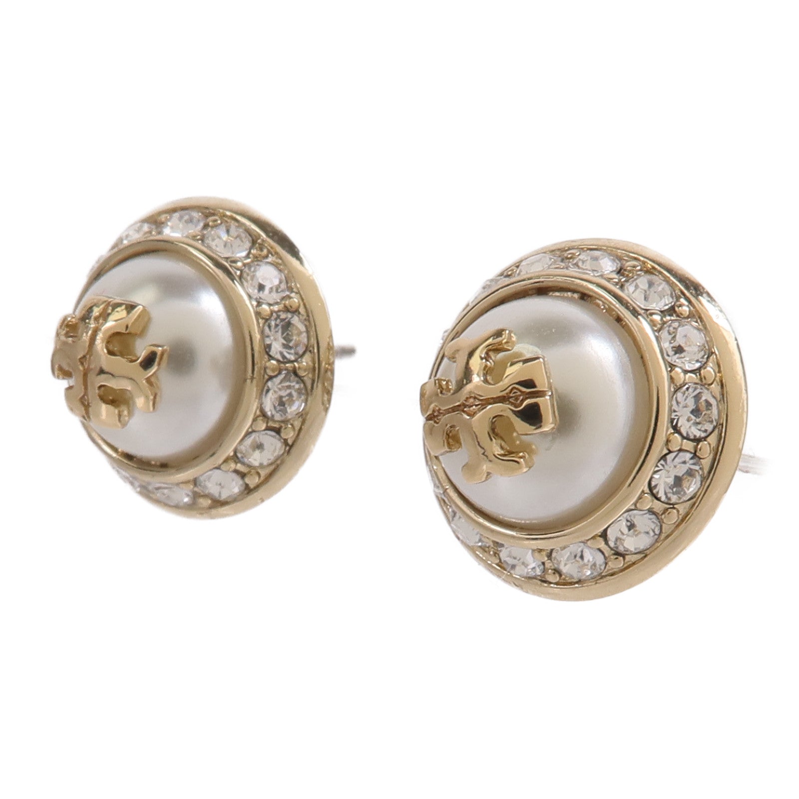Tory Burch 金屬/玻璃珍珠Natalie Stud Earrings耳環