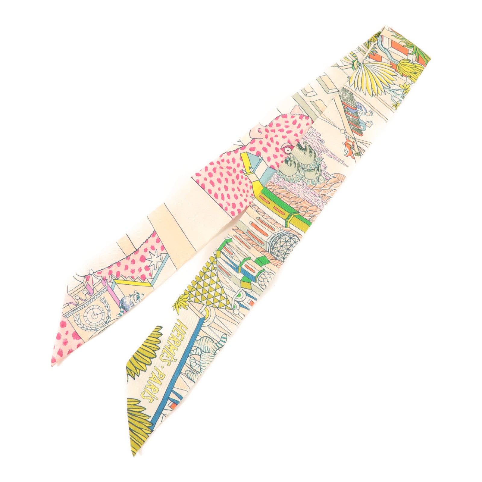 HERMES 絲質Twilly絲巾