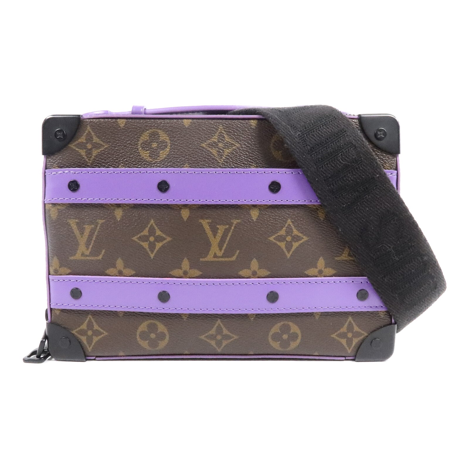 LOUIS VUITTON Monogram Macassar Handle Soft Trunk肩背袋