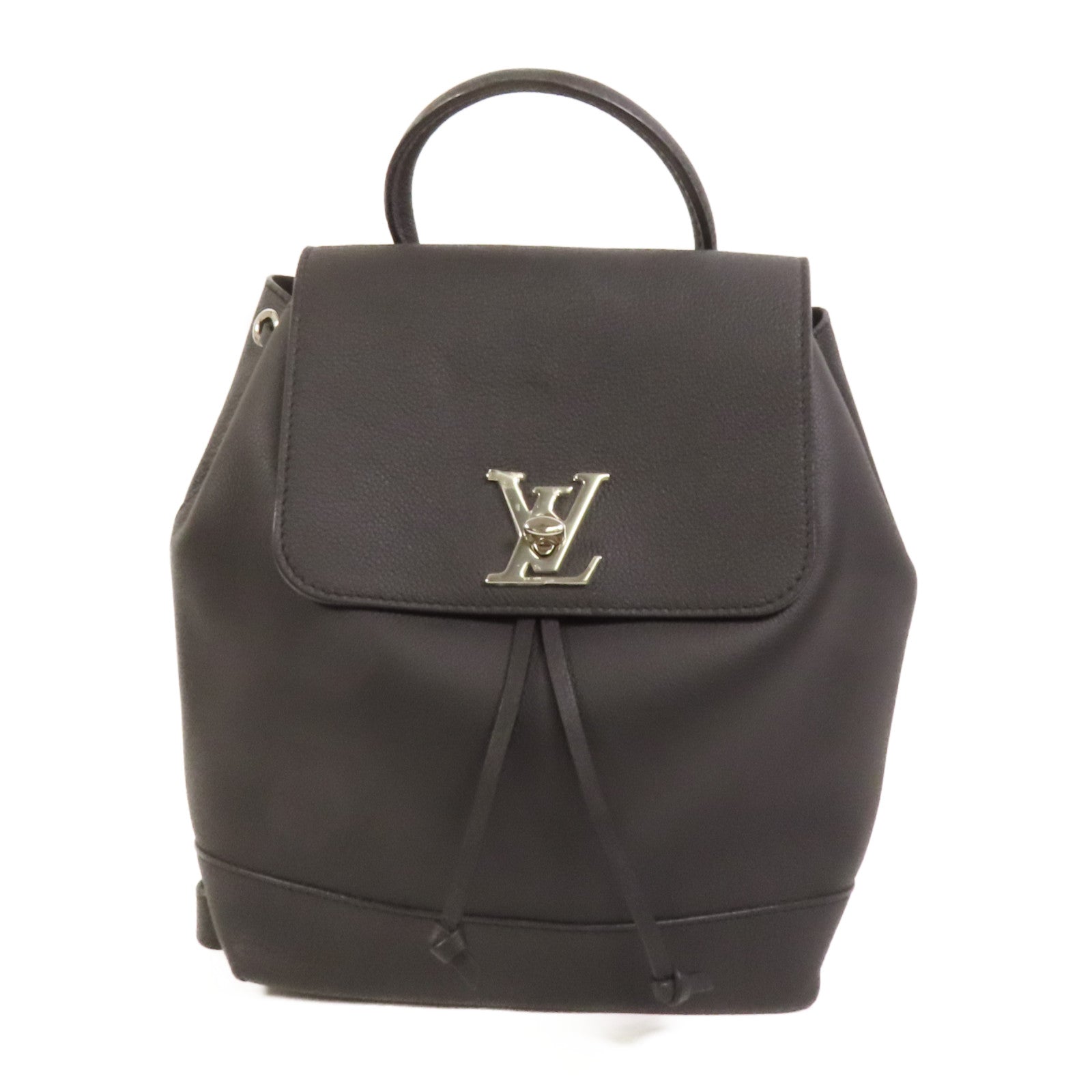 LOUIS VUITTON 【激減優惠】牛皮皮革Lock Me Backpack銀扣背包