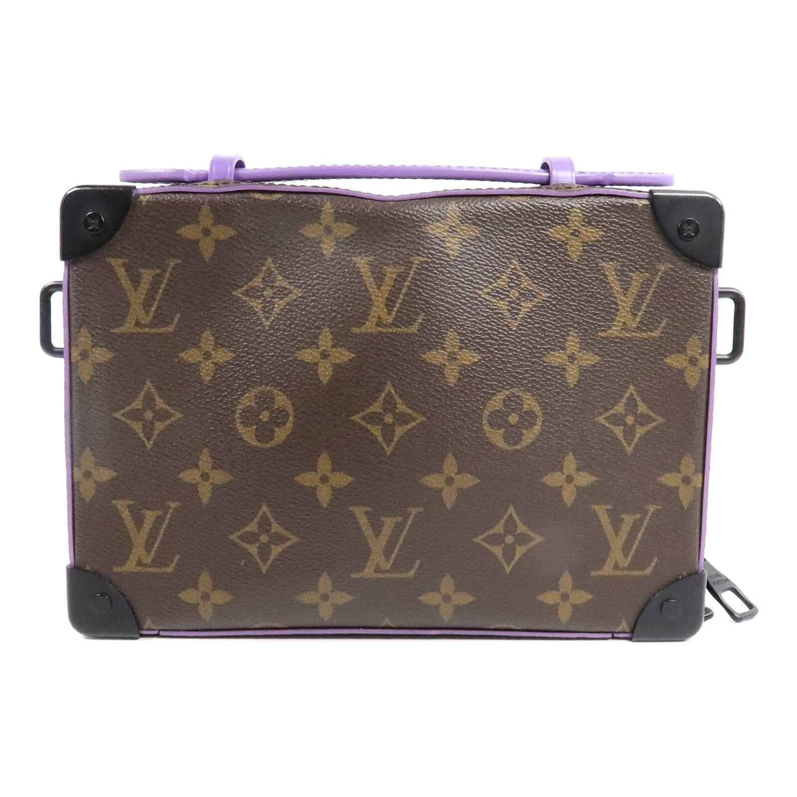 LOUIS VUITTON Monogram Macassar Handle Soft Trunk肩背袋
