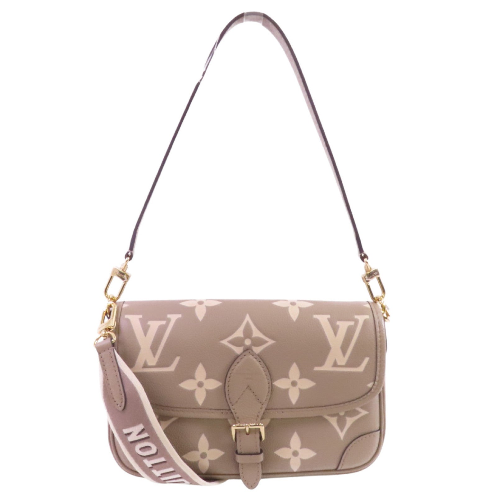 LOUIS VUITTON Monogram Empreinte Diane PM金扣手挽肩背兩用袋