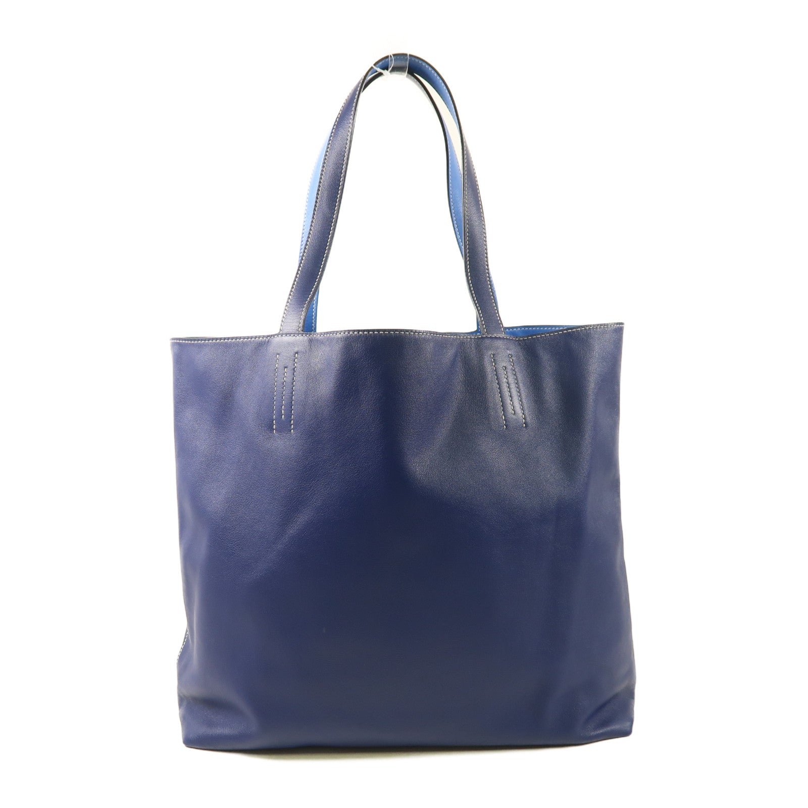 HERMES Swift皮革Double Sens肩背袋/手挽袋Bleu Hydra