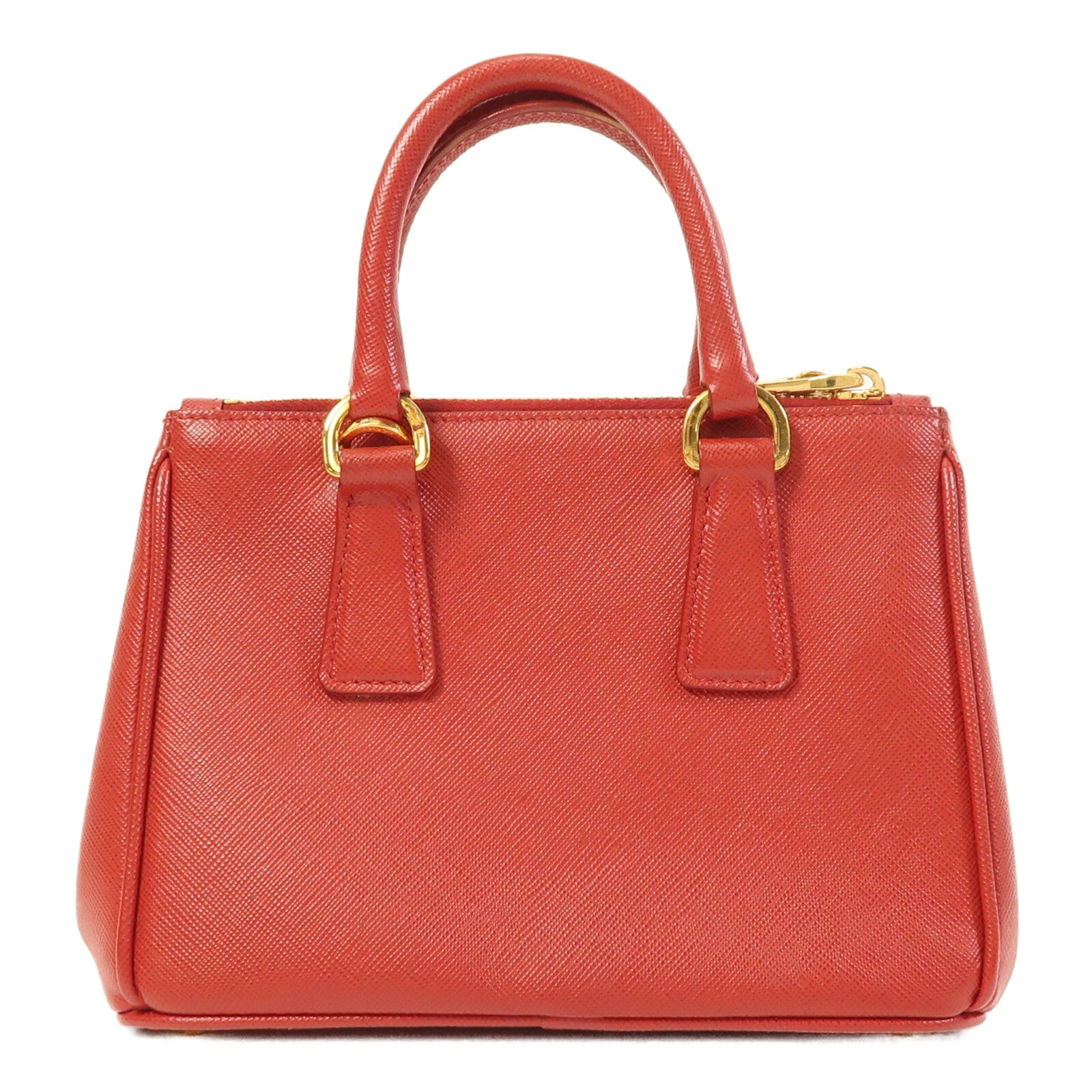 PRADA Saffiano皮革2 Way Shoulder金扣手挽肩背兩用袋