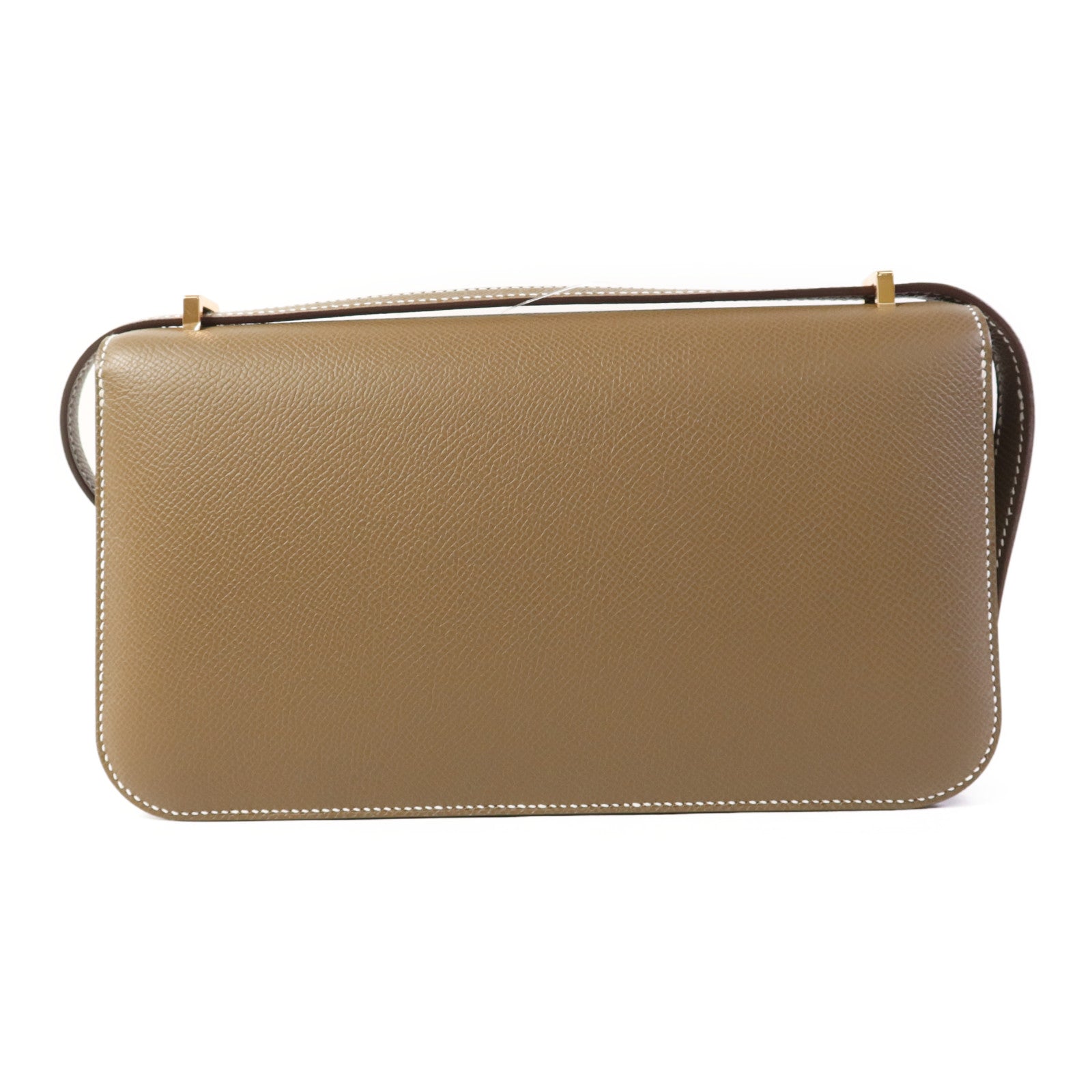 HERMES Epsom皮革Constance Elan金扣肩背袋Etoupe