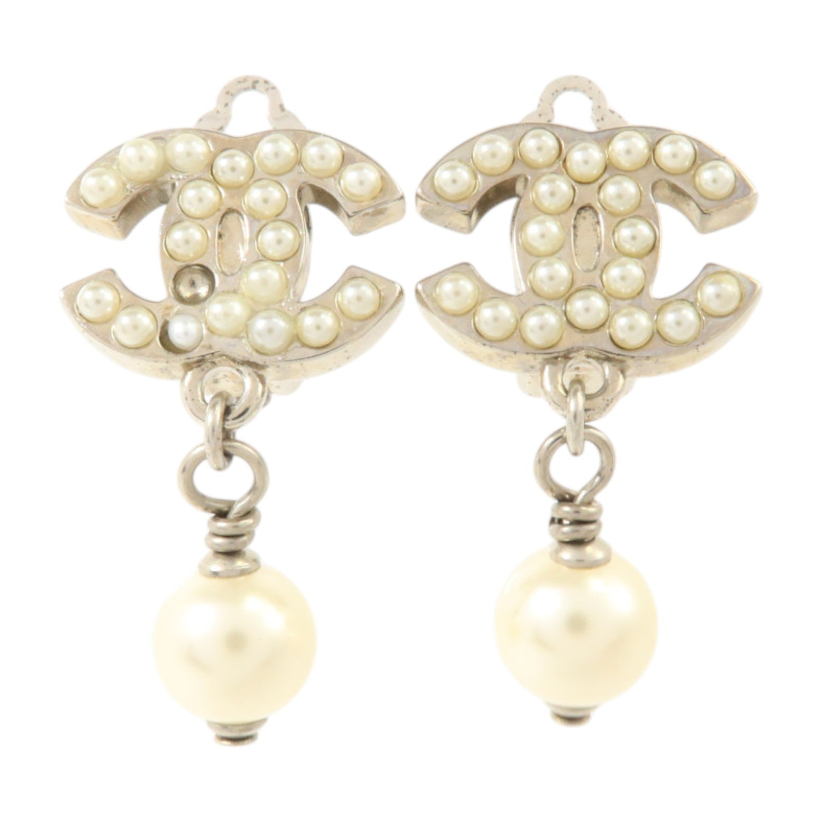 CHANEL PVC/金屬Clip-On Earrings耳環
