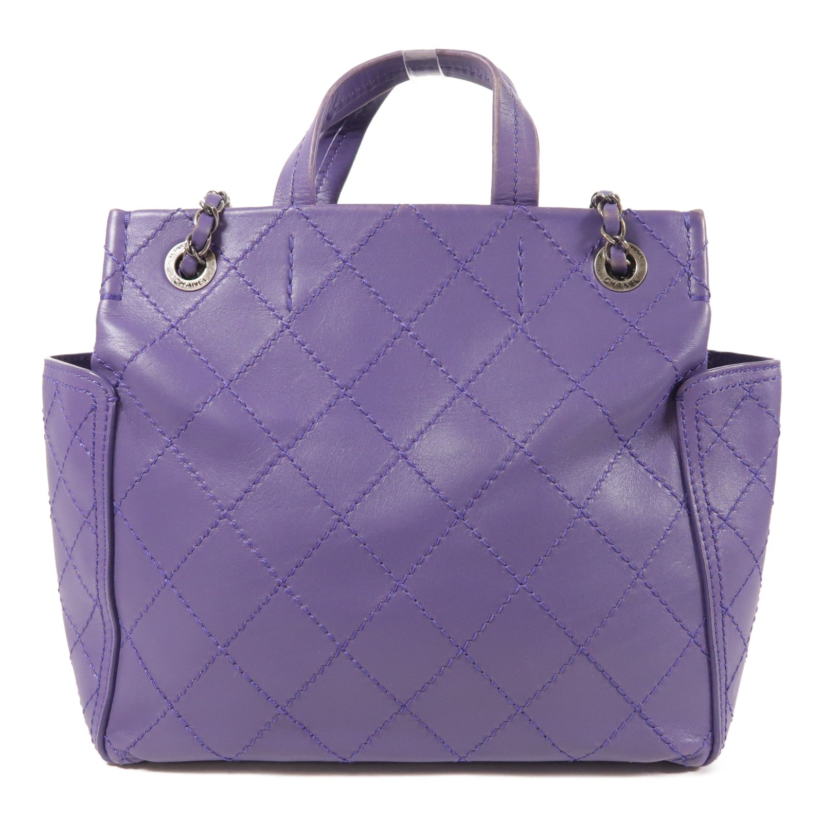 CHANEL 牛皮皮革2 Way Shoulder手挽肩背兩用袋