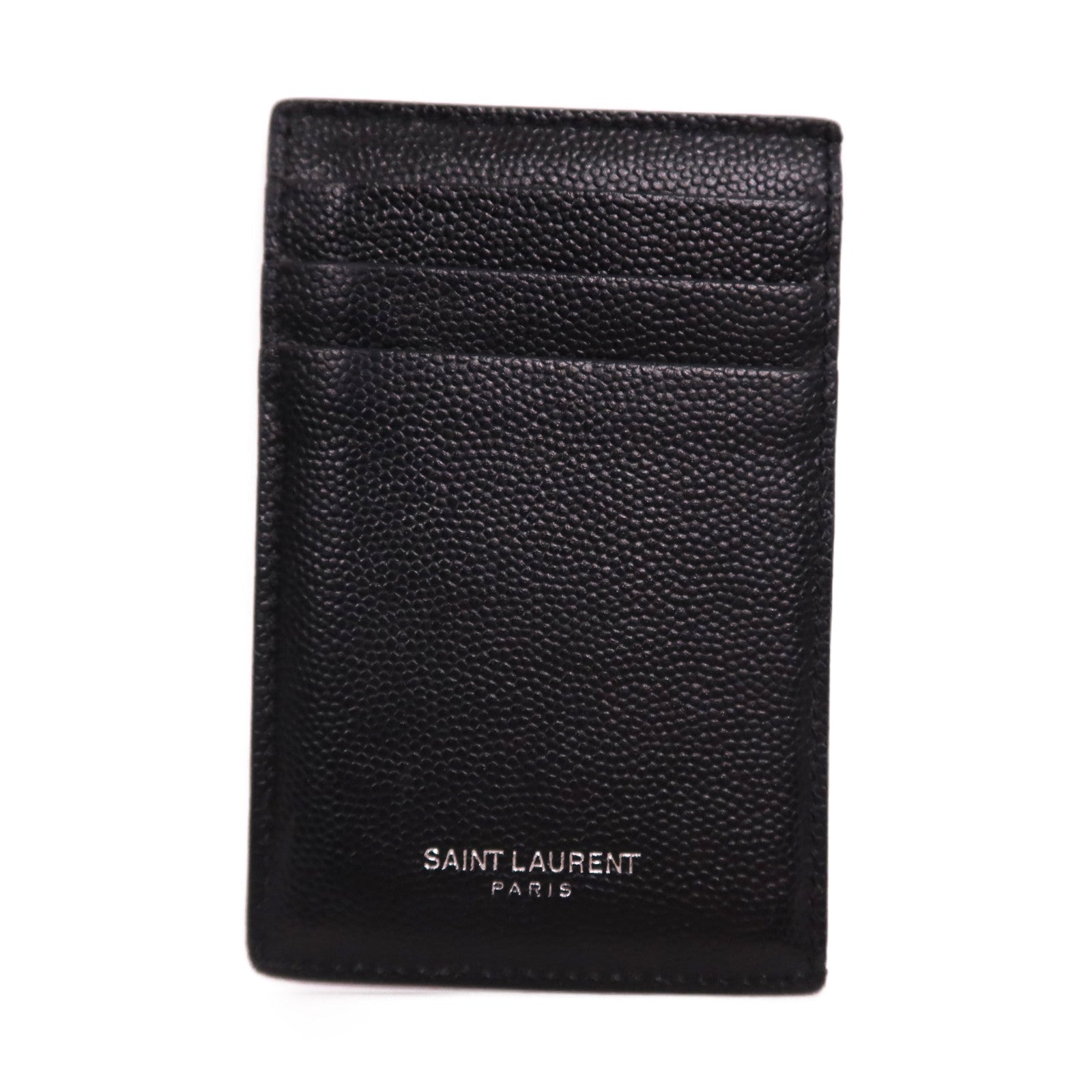 SAINT LAURENT 牛皮皮革Bill Clip with Card Case銀扣卡片套