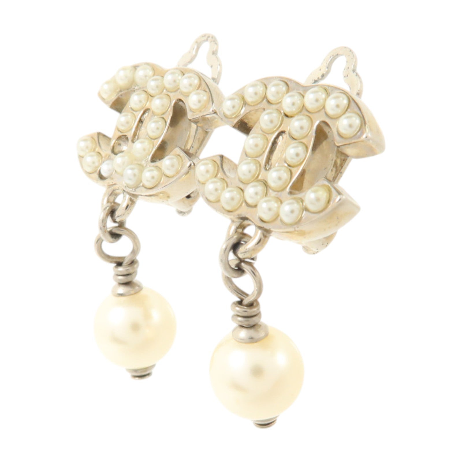 CHANEL PVC/金屬Clip-On Earrings耳環