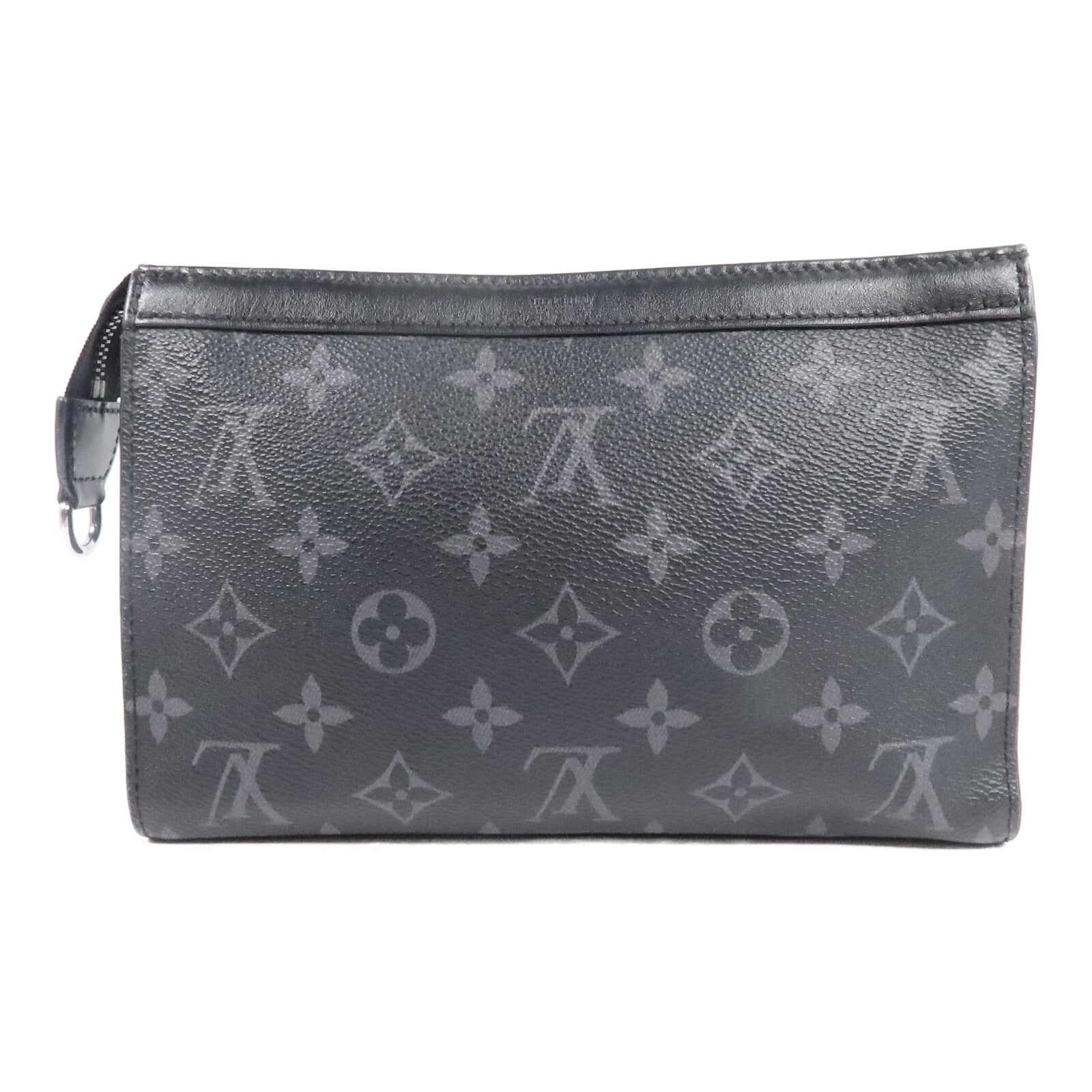 LOUIS VUITTON Monogram Eclipse Gaston銀扣肩背袋