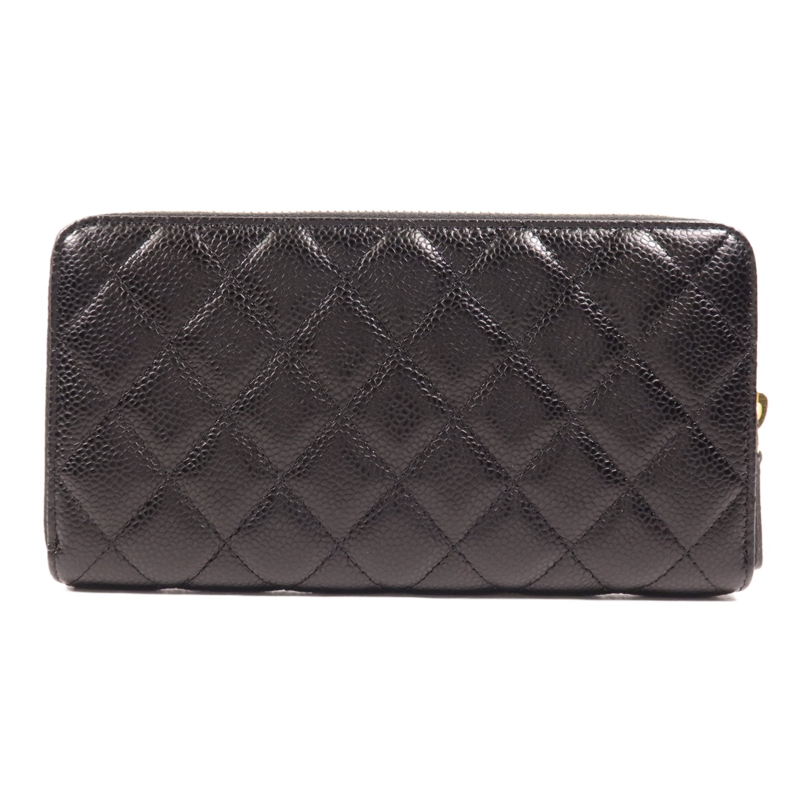 CHANEL 牛皮皮革Long Wallet金扣長錢包