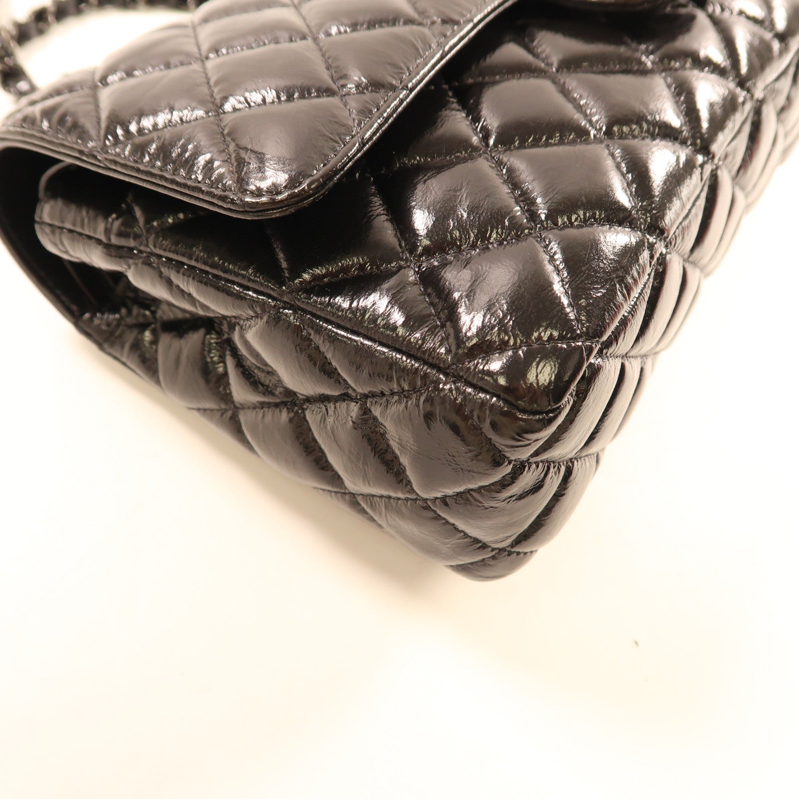 CHANEL 【激減優惠】牛皮皮革Classic Flap 25cm黑扣鏈帶肩背袋