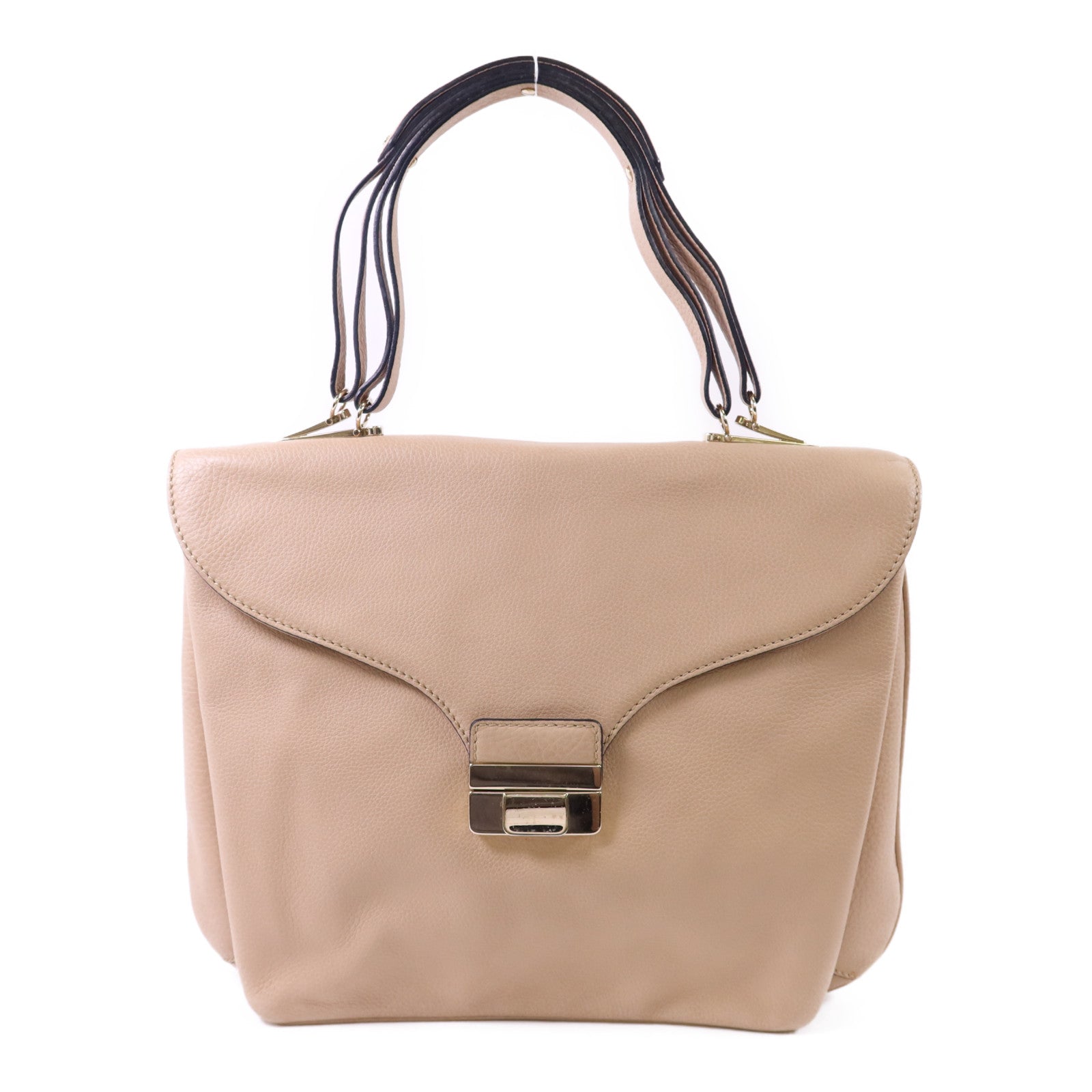 Valentino 牛皮皮革Shoulder Bag金扣肩背袋