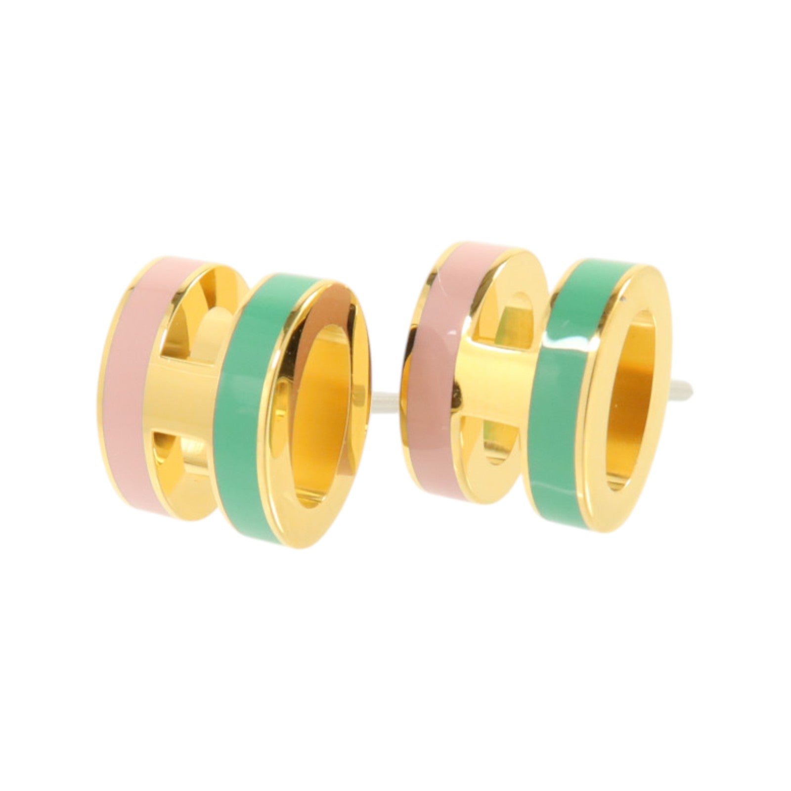 HERMES 金屬/琺瑯Mini Pop H Earrings耳環