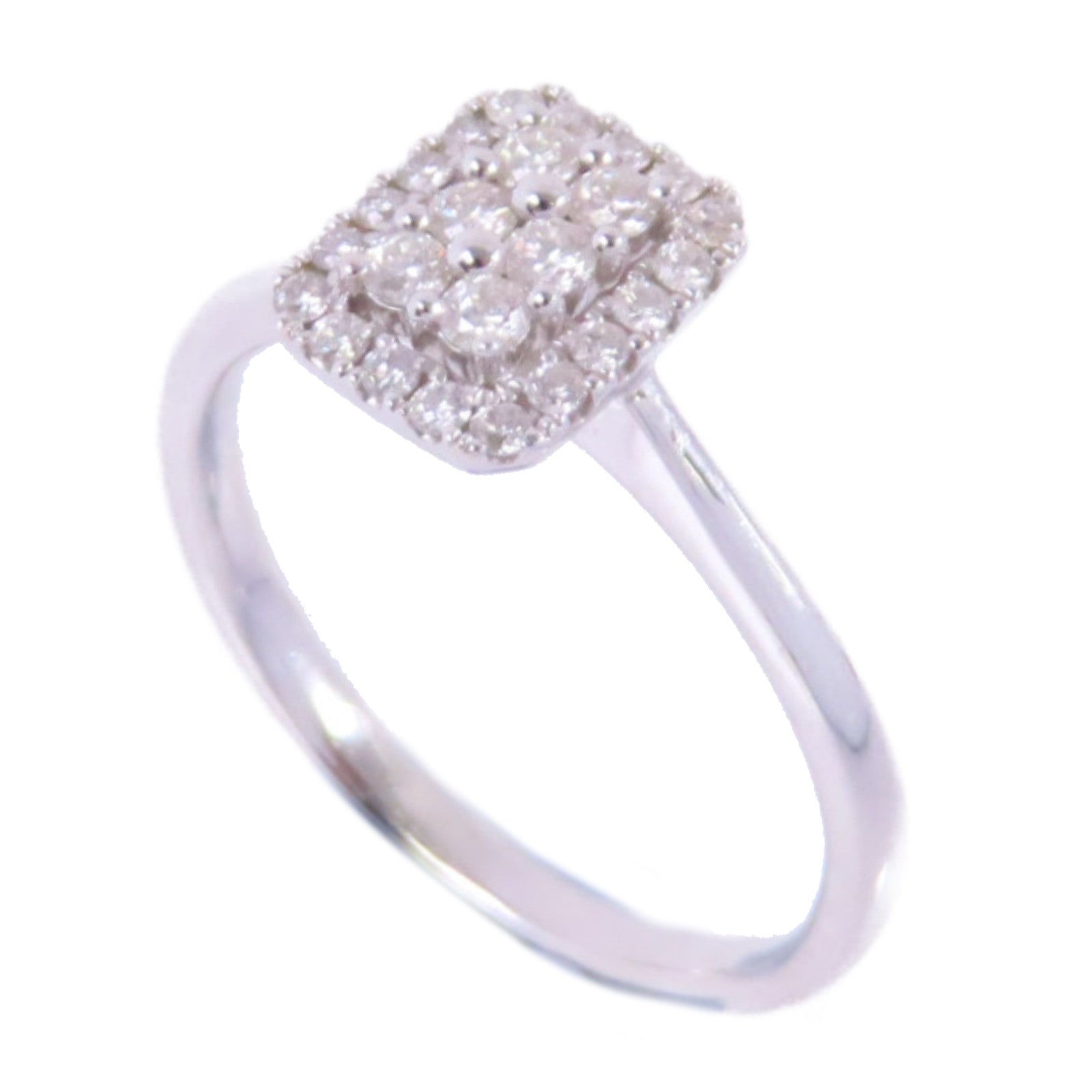 JEWELRY (PRICE DOWN) 0.49ct Diamond Ring US#9.75 18K White Gold