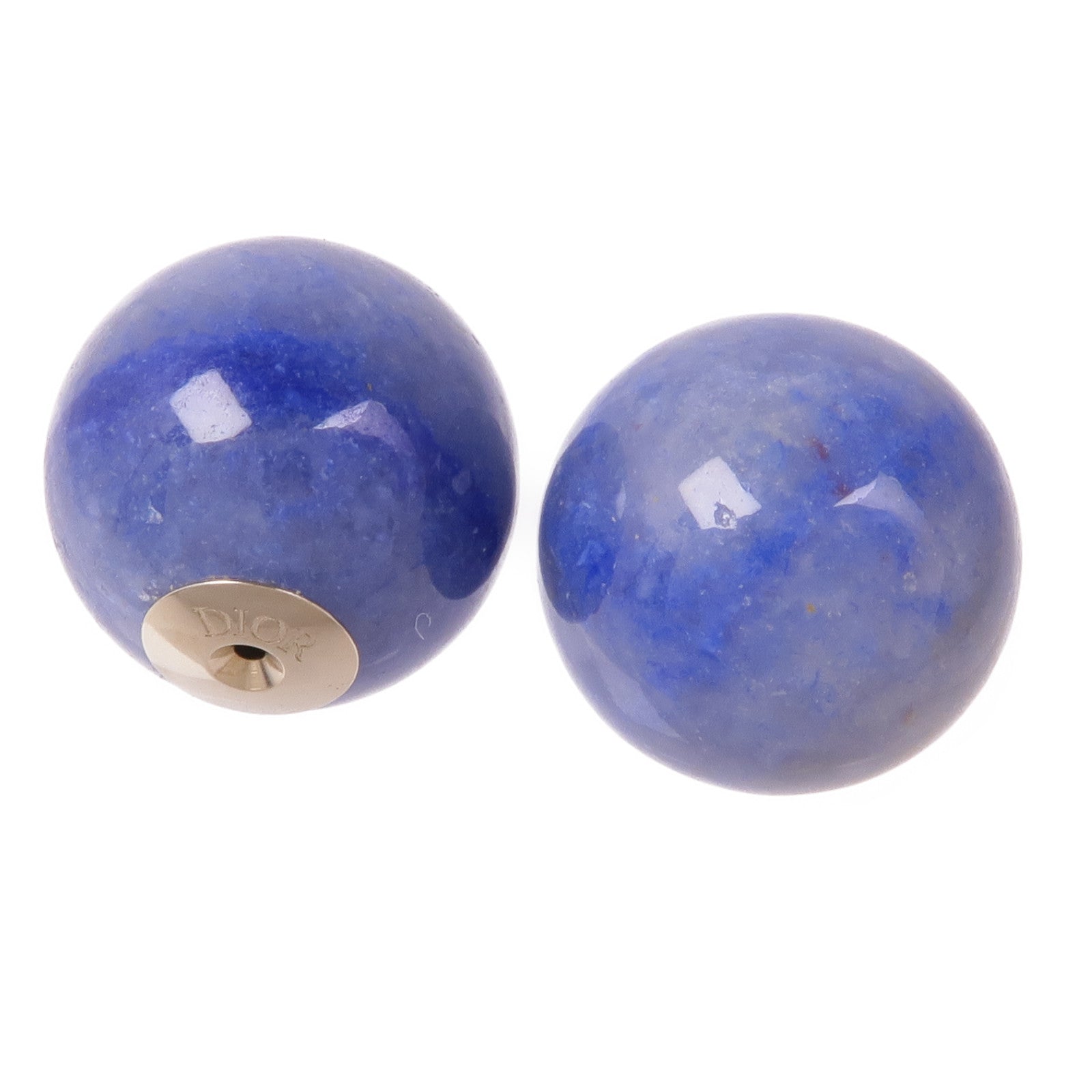 Dior CD Earrings Accessories Metal PVC Gold Blue