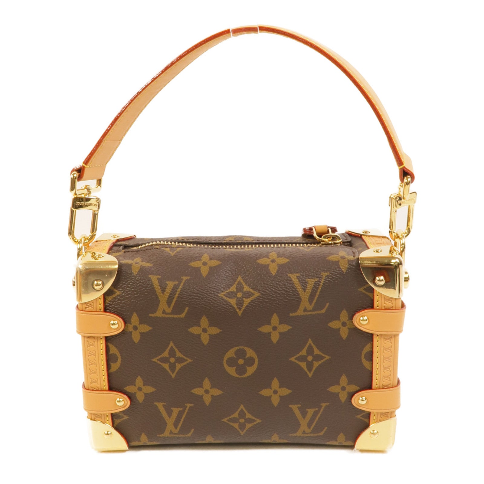 LOUIS VUITTON Monogram Side Trunk PM金扣手挽肩背兩用袋