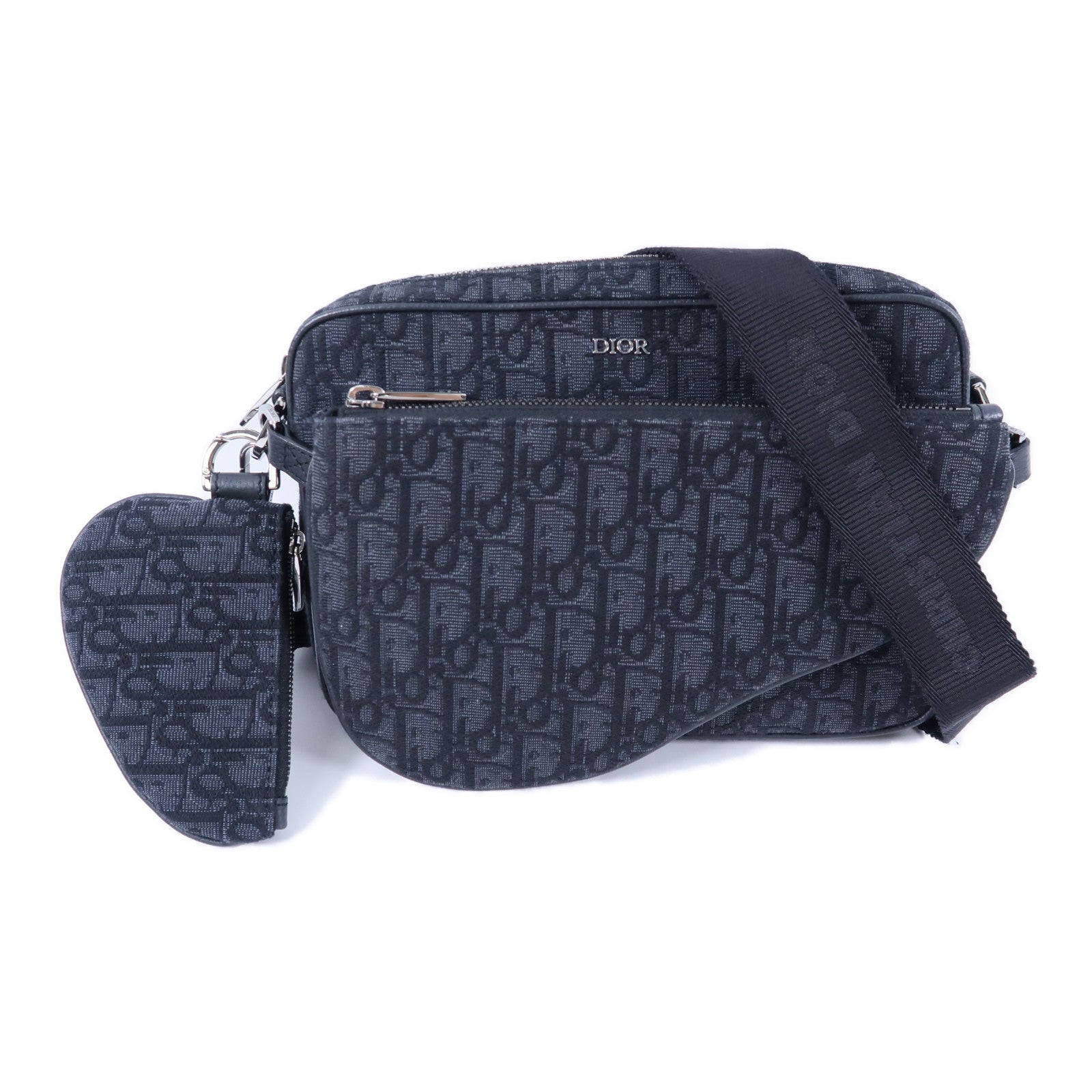Dior Oblique Saddle Triple Pouch肩背袋