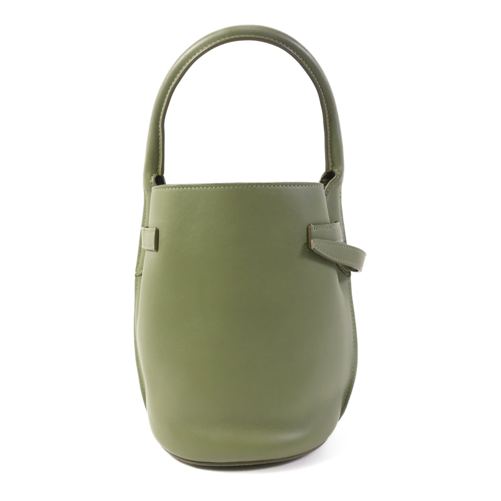 CELINE 牛皮皮革Nano Bucket銀扣手挽肩背兩用袋