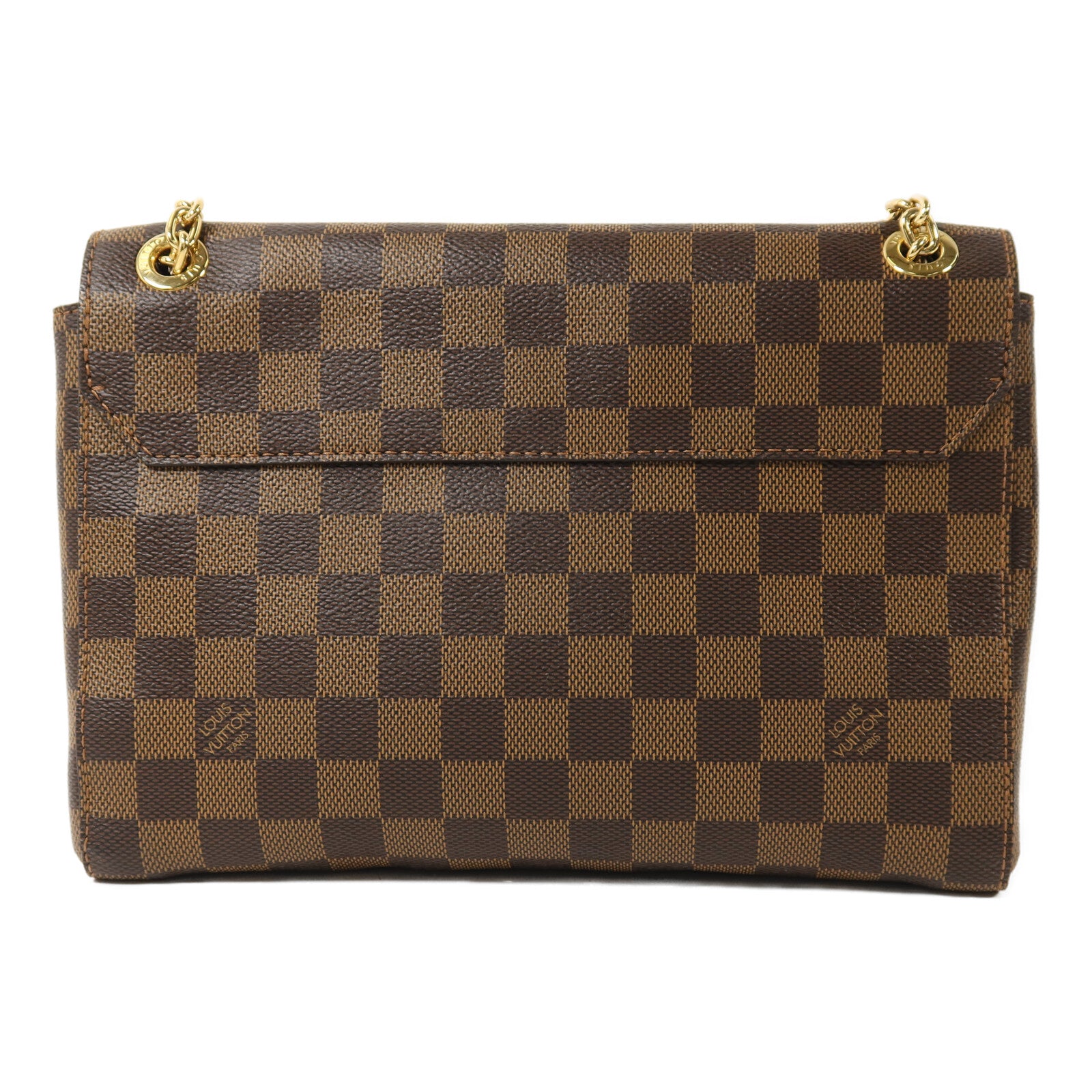LOUIS VUITTON Damier Vavin PM金扣鏈帶肩背袋