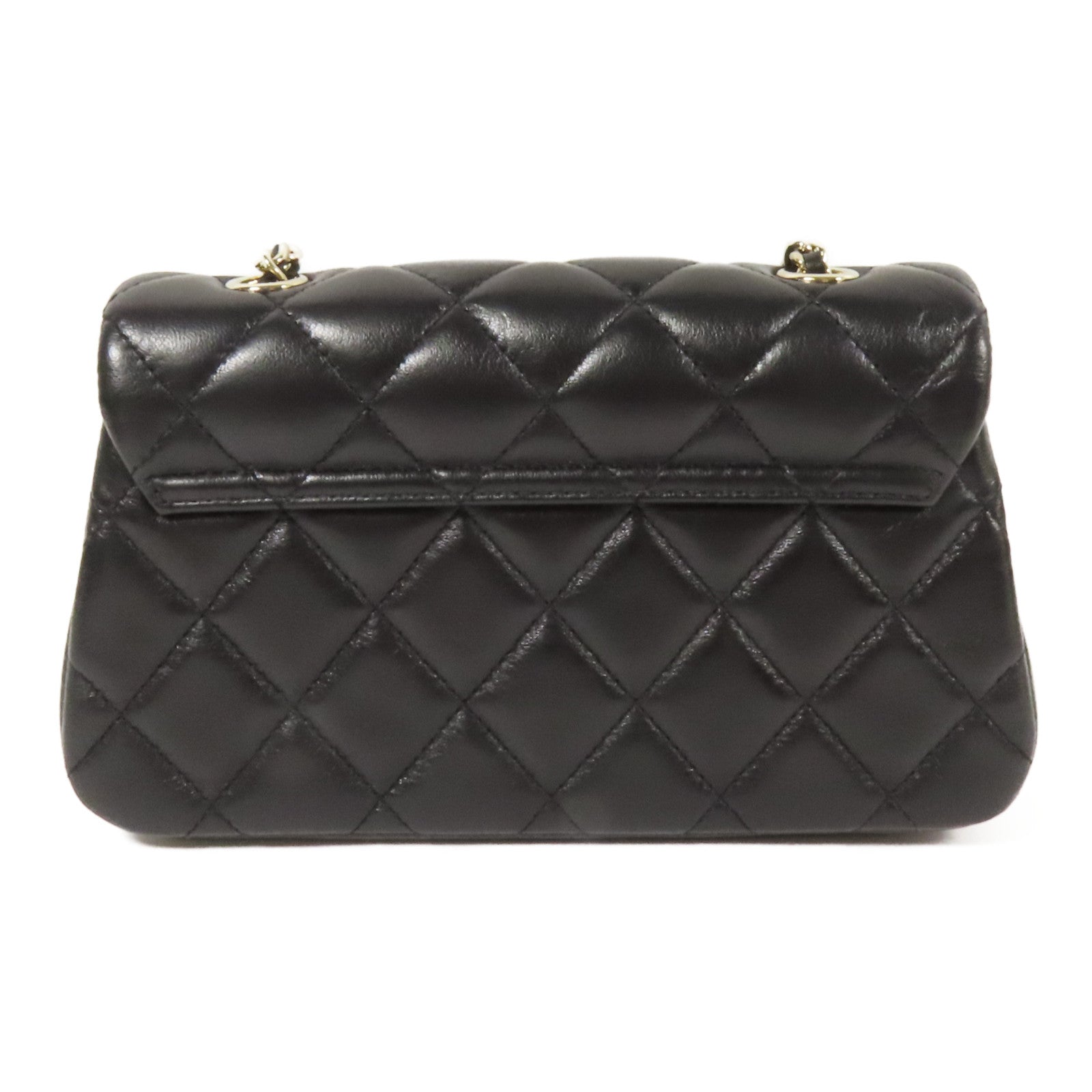 CHANEL 牛皮皮革Chain Shoulder金扣肩背袋