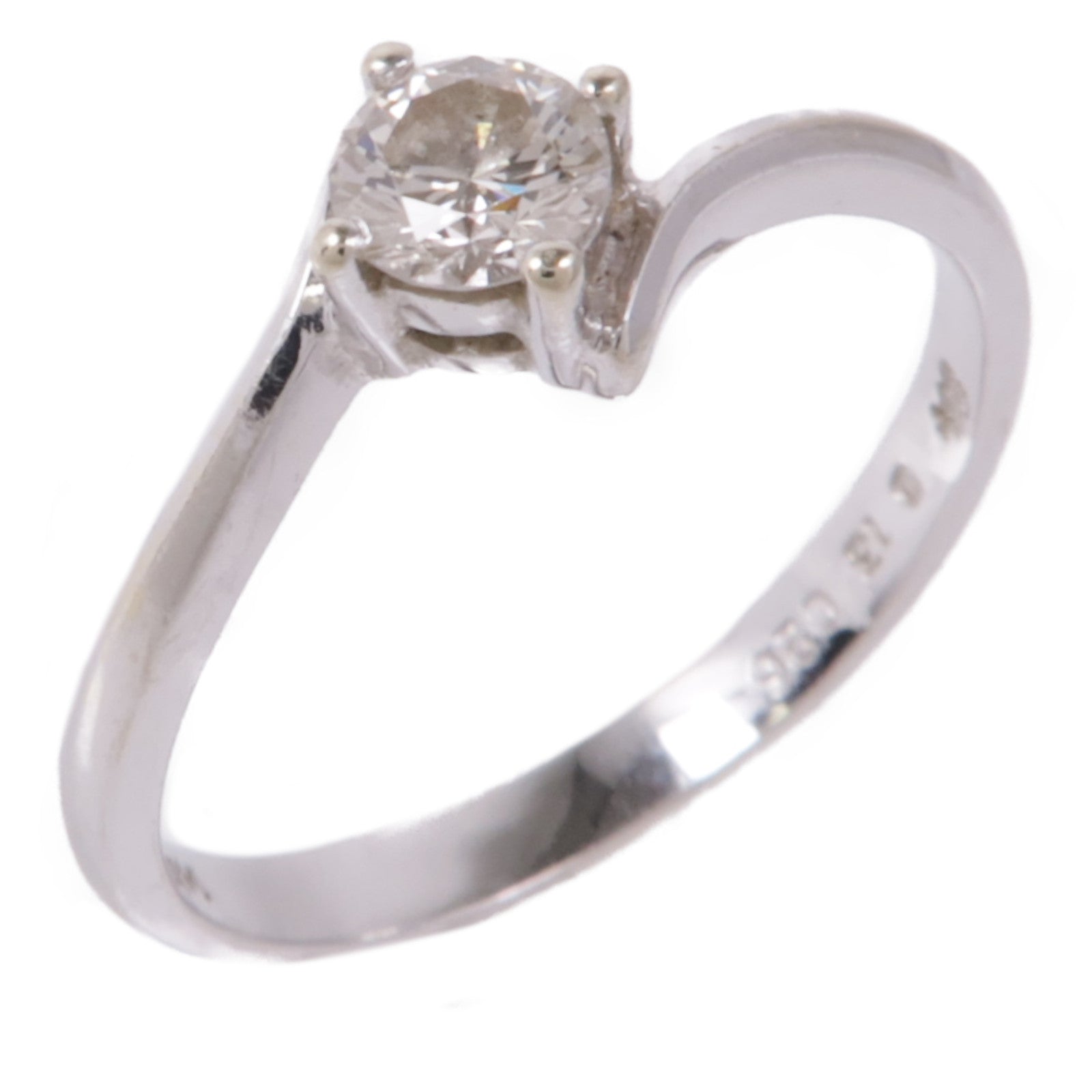 JEWELRY 【激減優惠】14K白金Diamond Ring鑽石戒指US#6