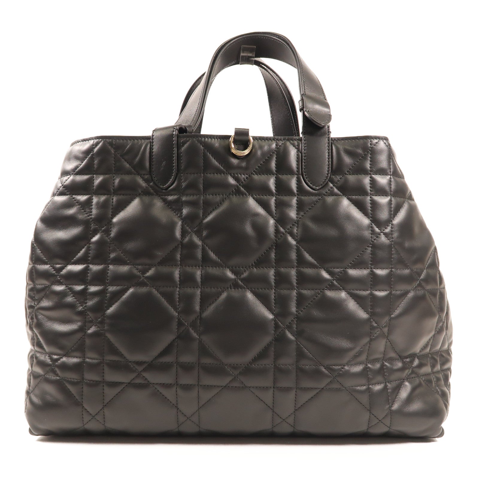 Dior 牛皮皮革Large Dior Toujours銀扣手挽袋