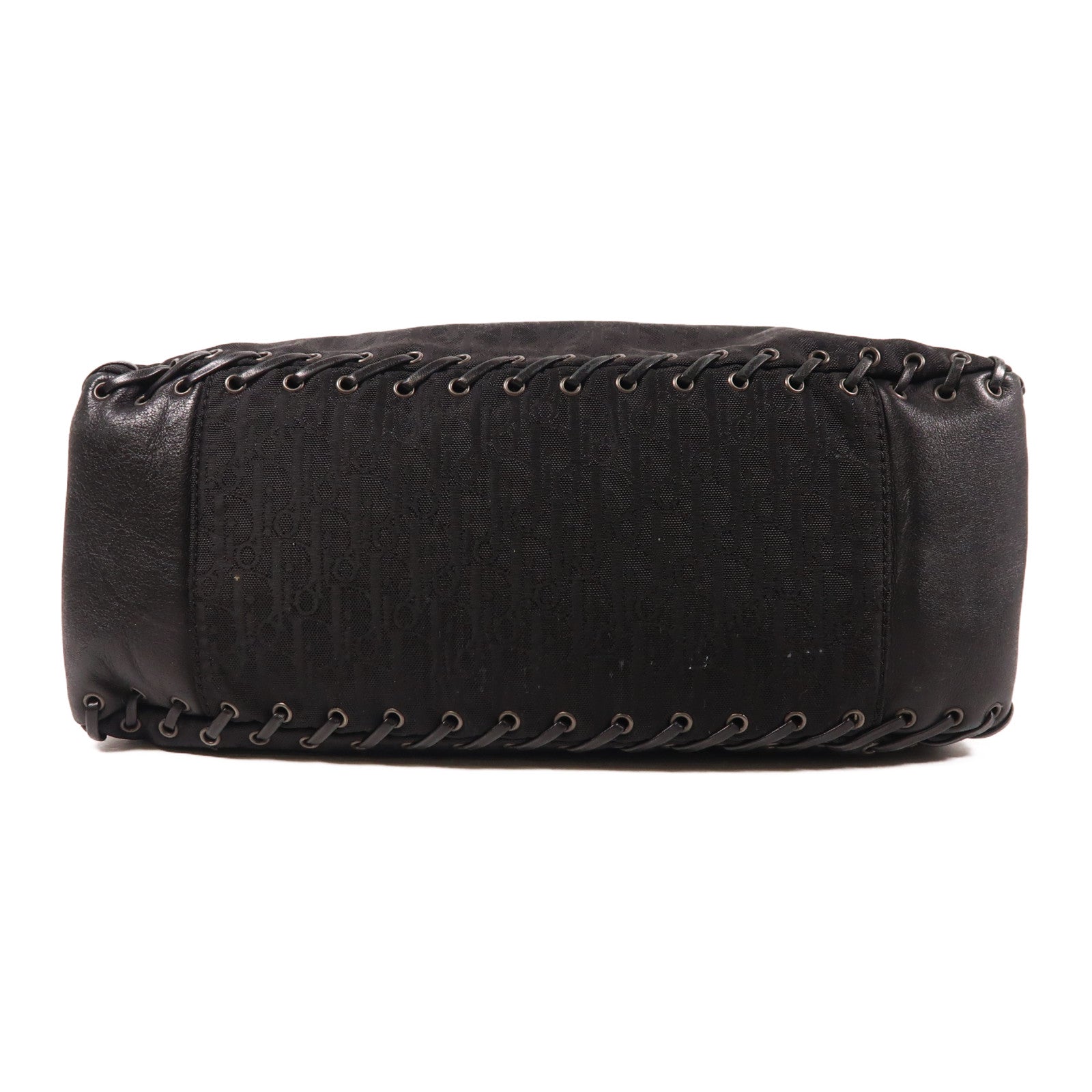 Dior 帆布/牛皮皮革Shoulder Bag肩背袋黑色