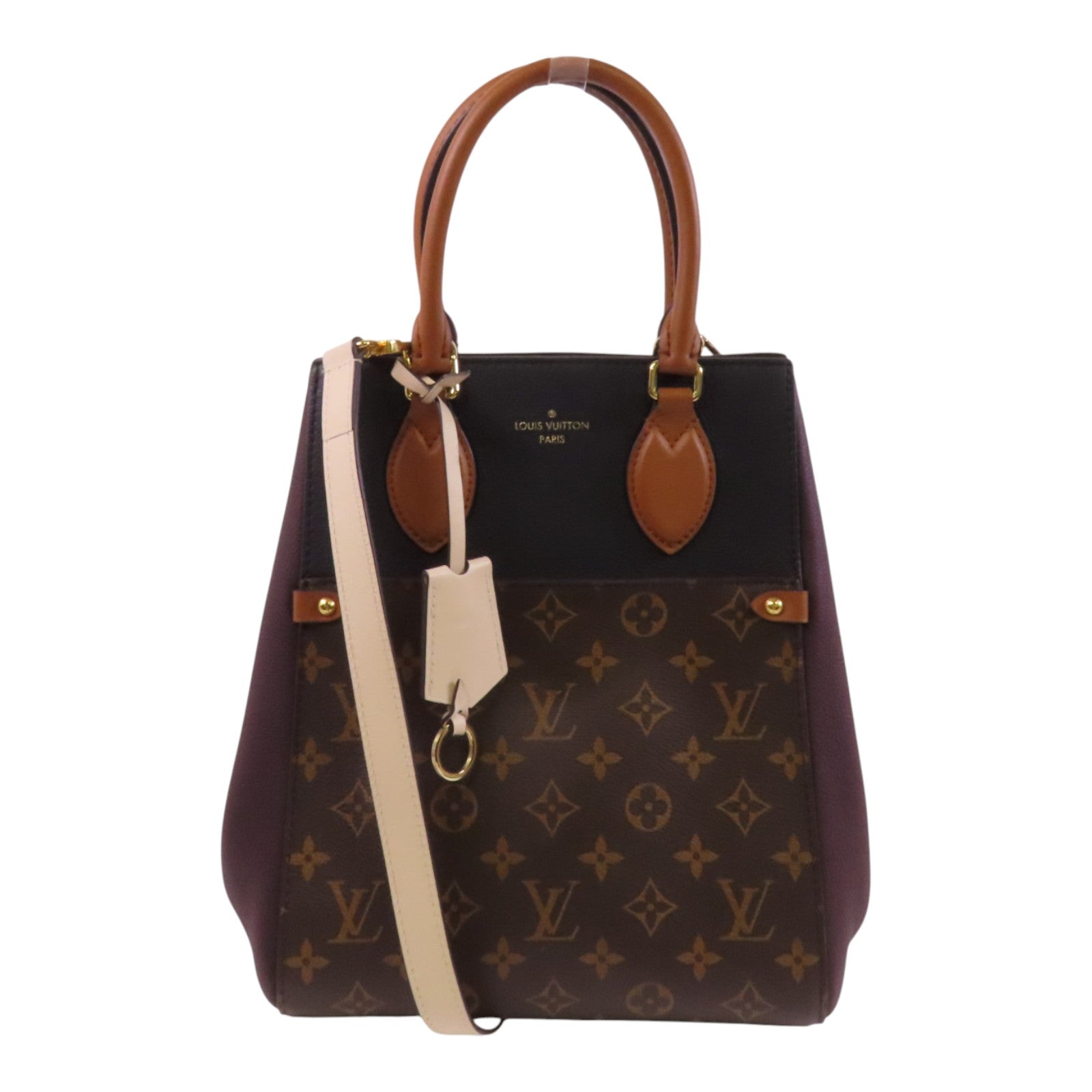 LOUIS VUITTON Monogram Fold Tote MM金扣手挽肩背兩用袋