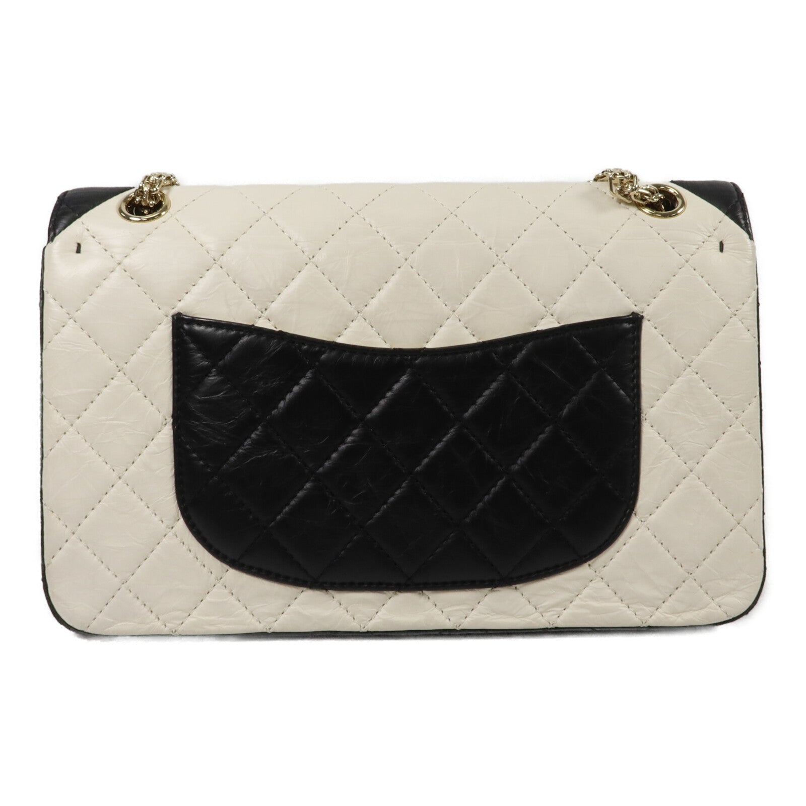 CHANEL 牛皮皮革2.55 Medium鏈帶肩背袋