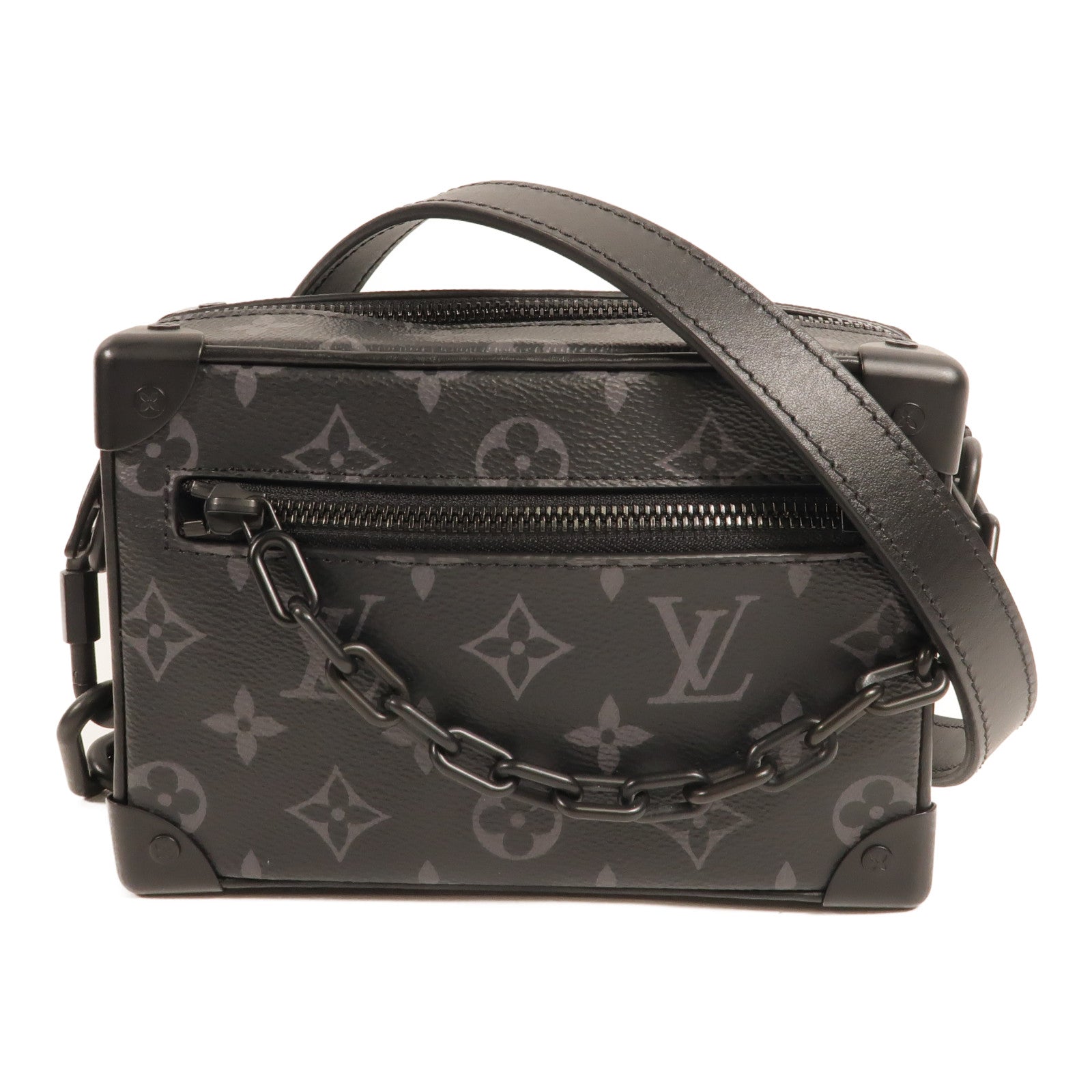 LOUIS VUITTON Monogram Eclipse Mini Soft Trunk肩背袋