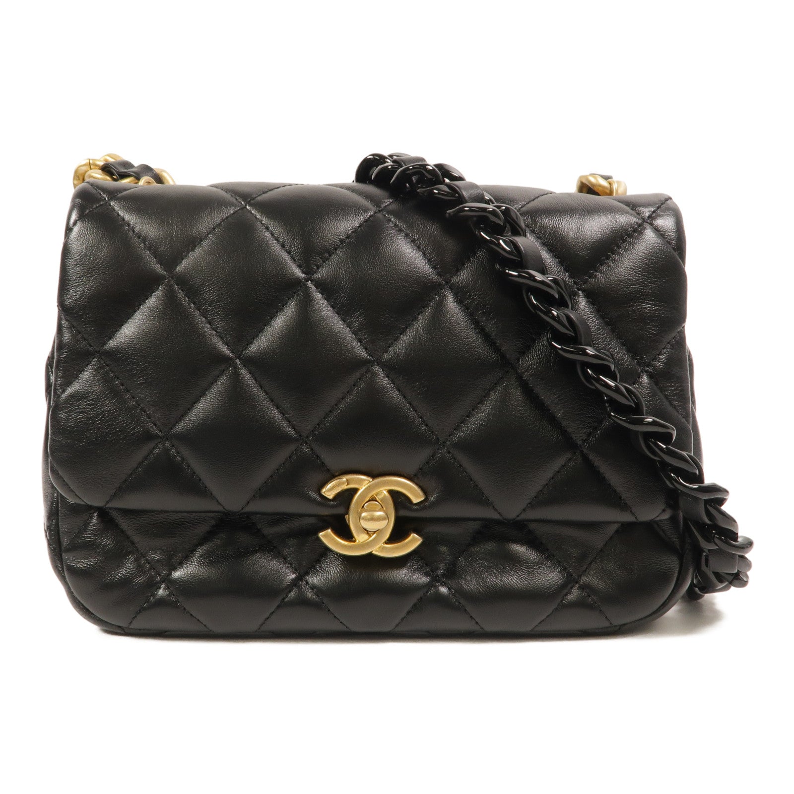 CHANEL 羊皮皮革Chain Shoulder鏈帶肩背袋