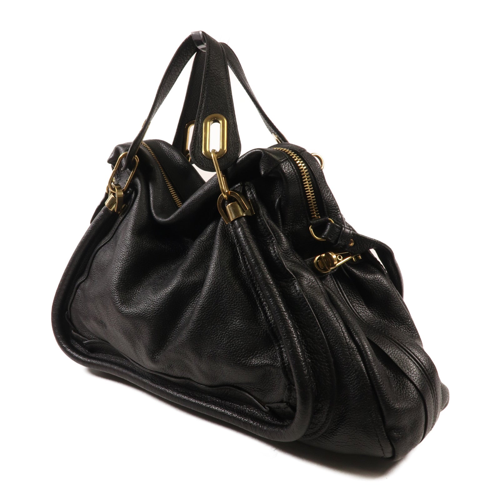 Chloe 牛皮皮革Shoulder Bag金扣手挽肩背兩用袋