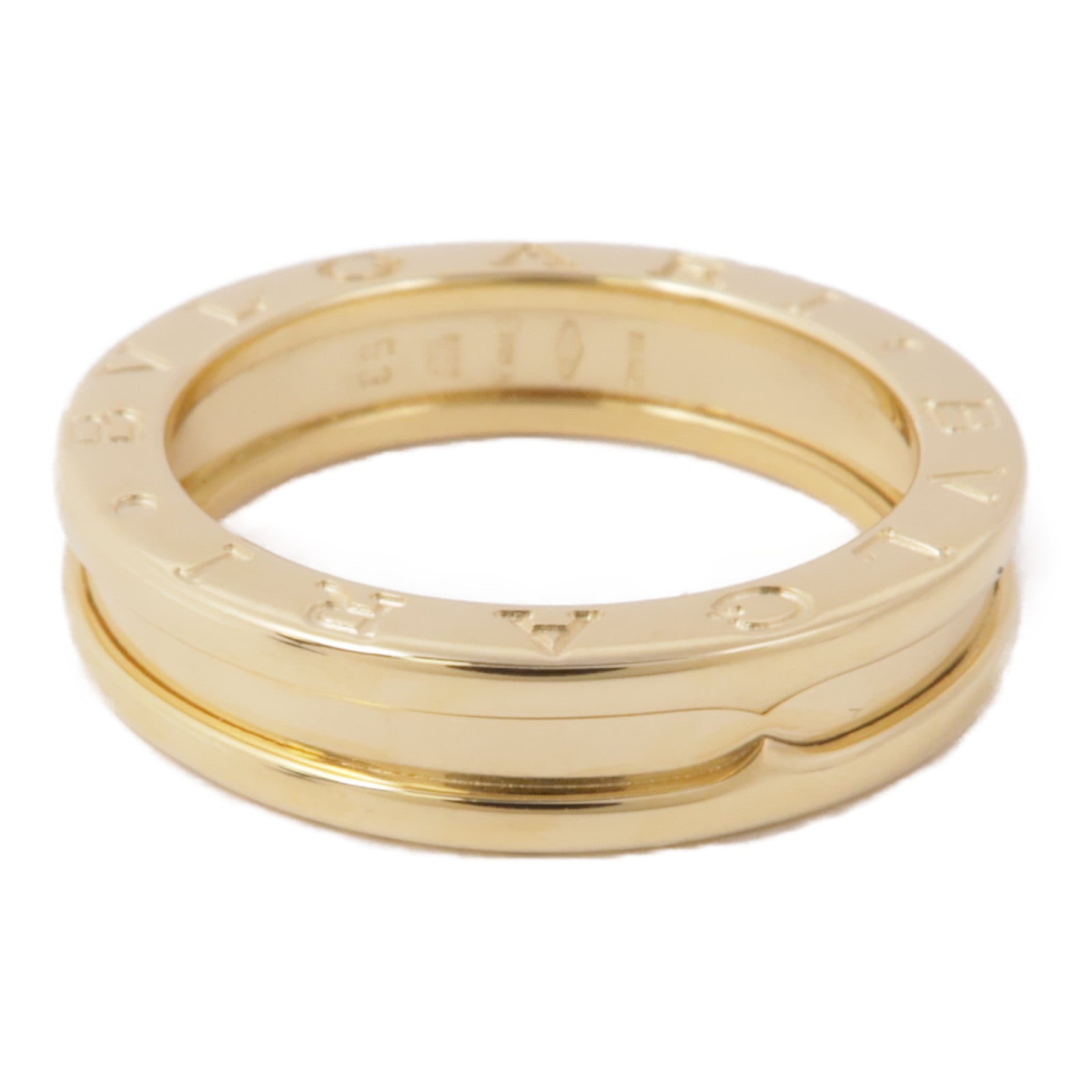 BVLGARI【激減優惠】 18K黃金B-zero1 XS戒指Bvlgari#53/US#6.5