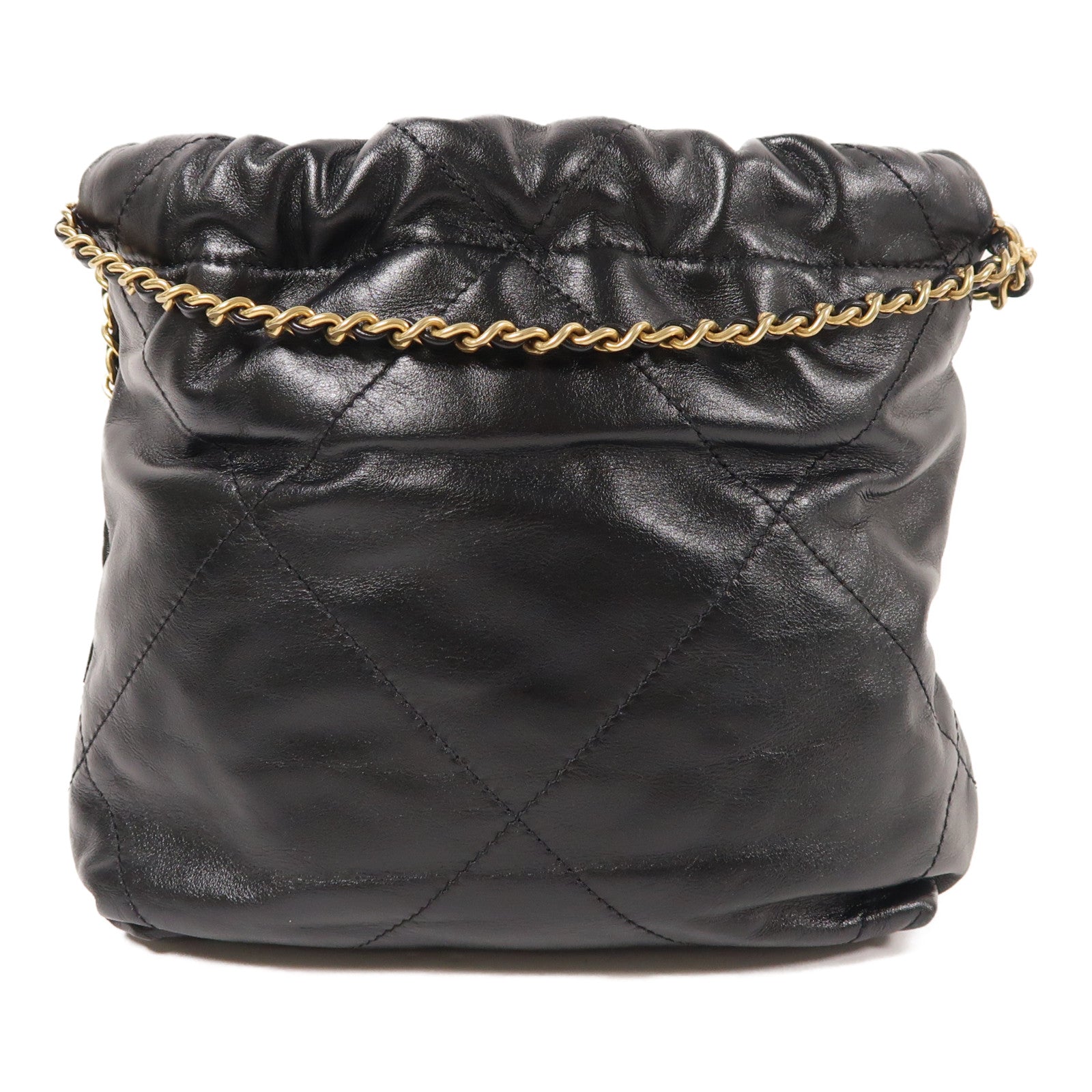 CHANEL 羊皮皮革Chanel 22 Mini金扣手挽鏈帶肩背兩用袋