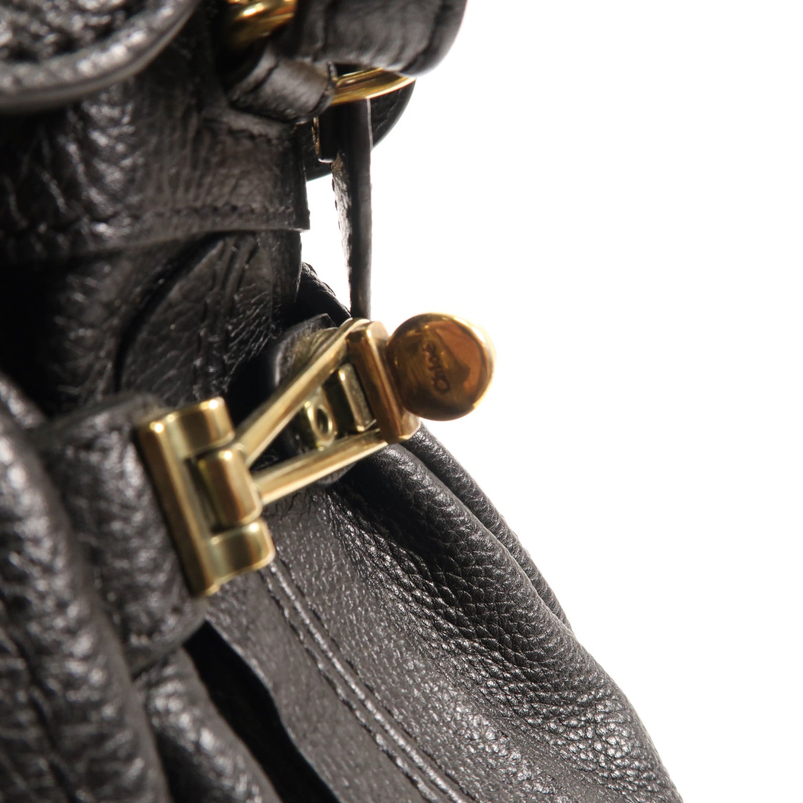 Chloe 牛皮皮革Shoulder Bag金扣手挽肩背兩用袋