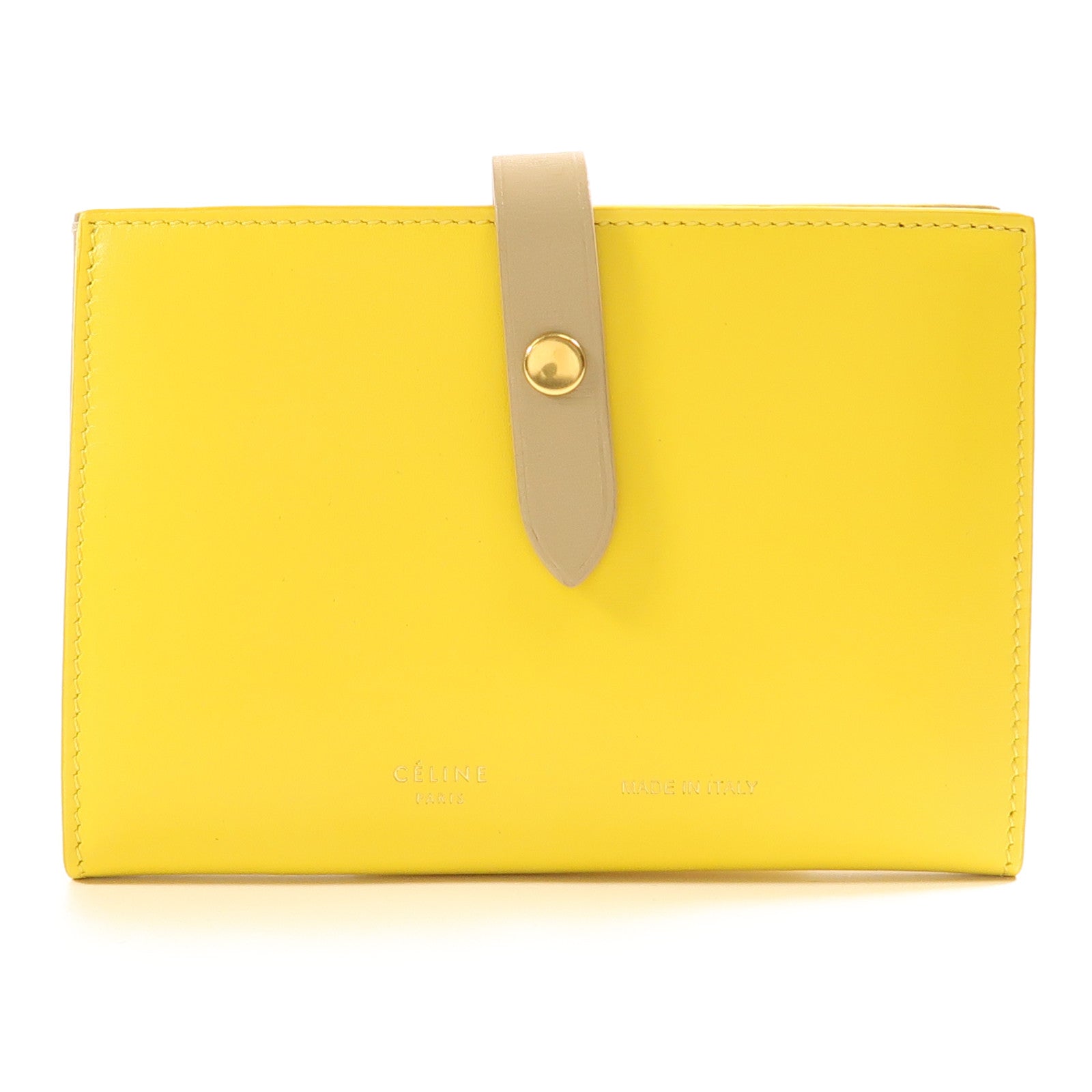 CELINE 羊皮皮革wallet金扣錢包